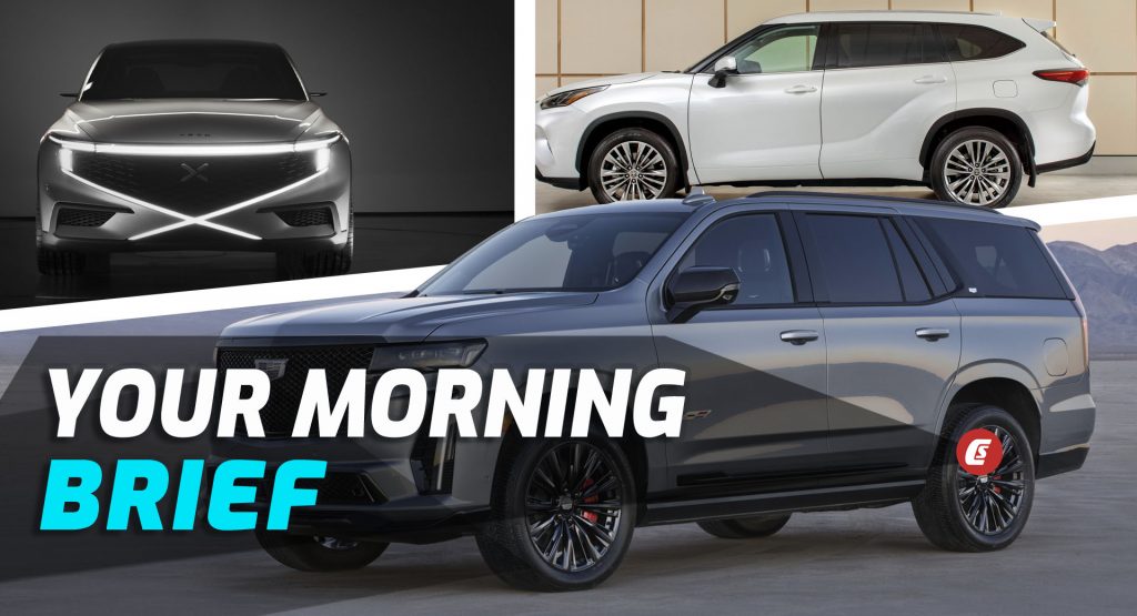  2023 Cadillac Escalade-V, 2023 Toyota Highlander, And NAMX Hydrogen SUV: Your Morning Brief