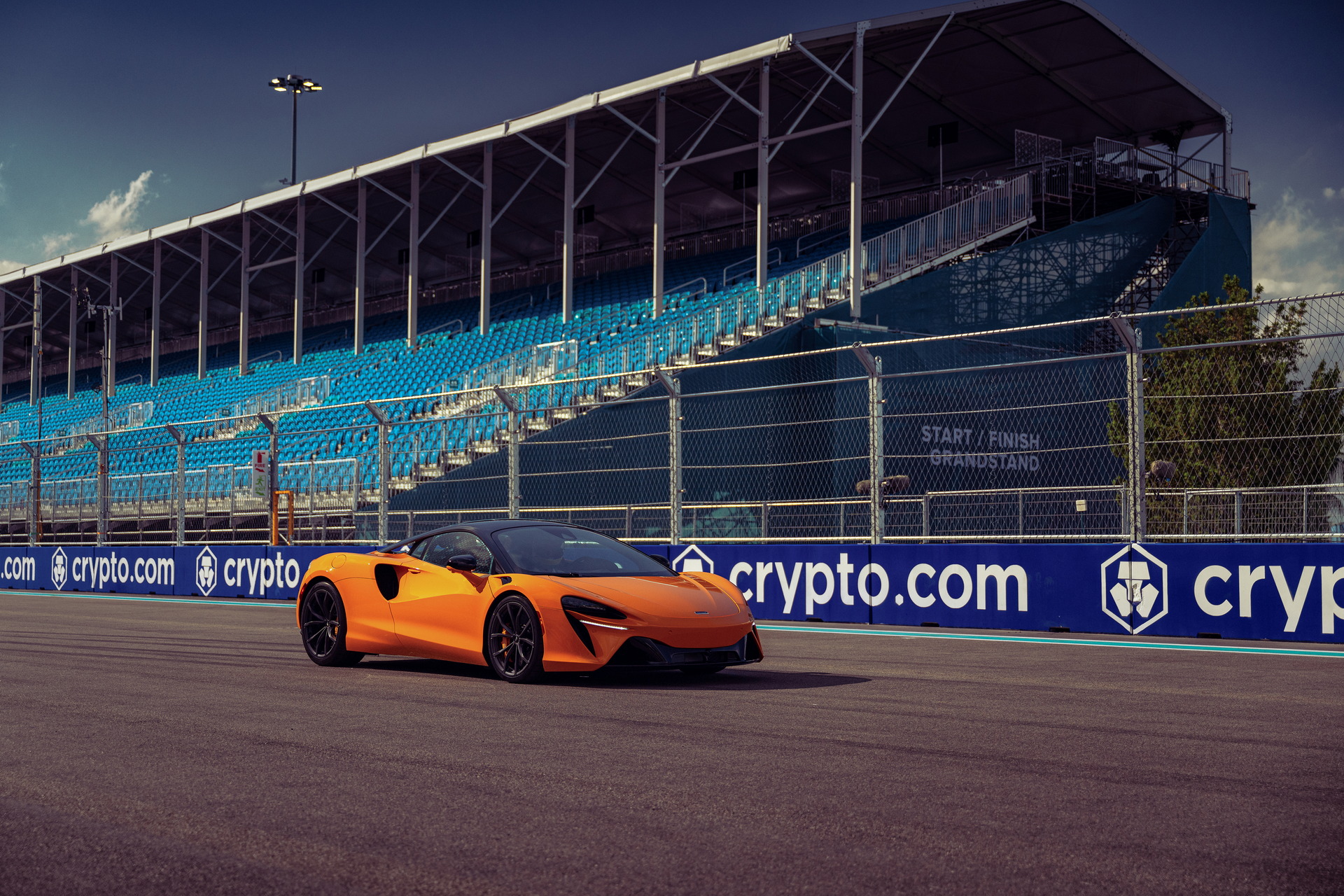 Bruno Senna Takes The McLaren Artura On A Lap Of The New Miami F1 Circuit