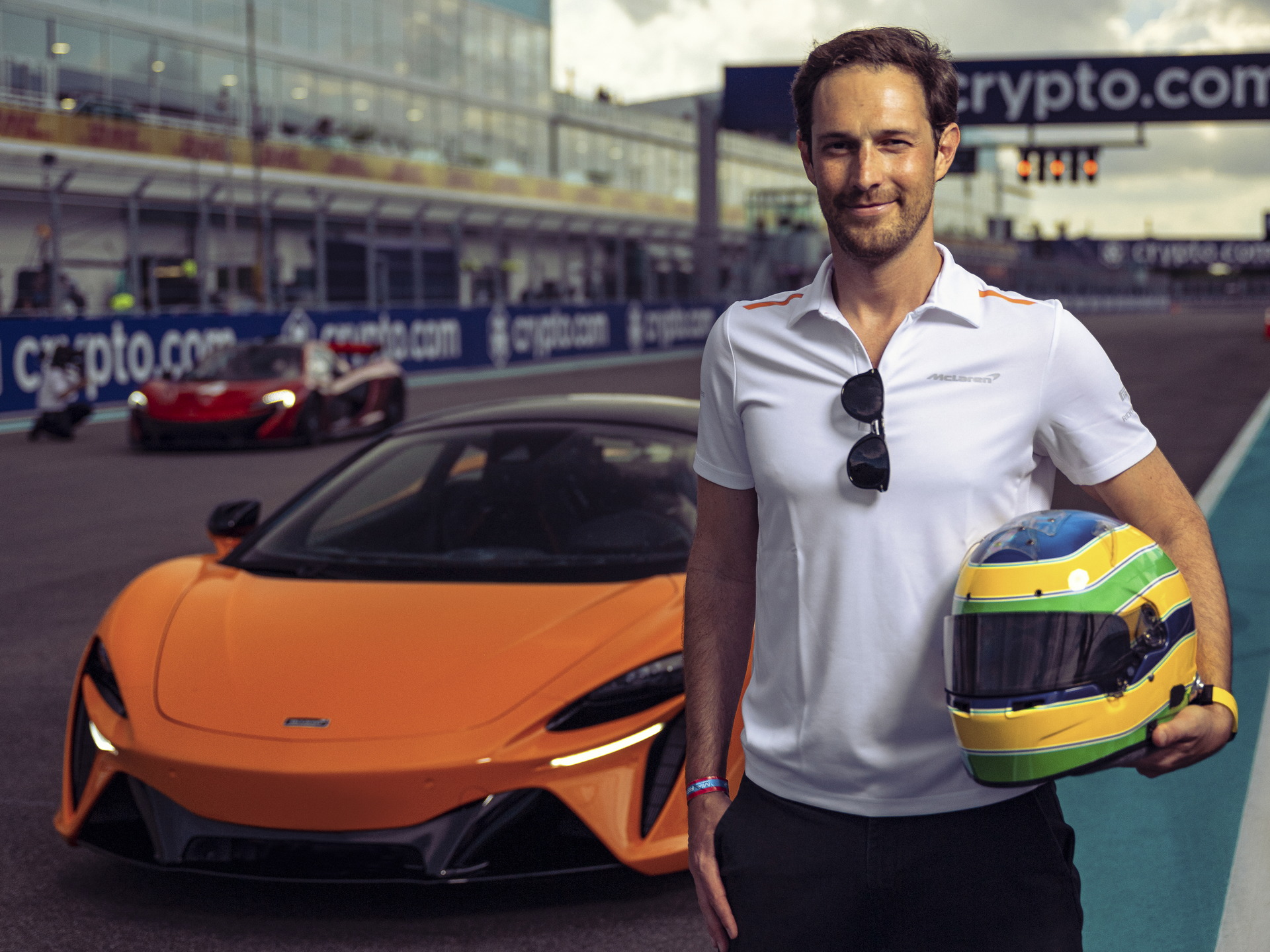 Bruno Senna Takes The McLaren Artura On A Lap Of The New Miami F1 Circuit
