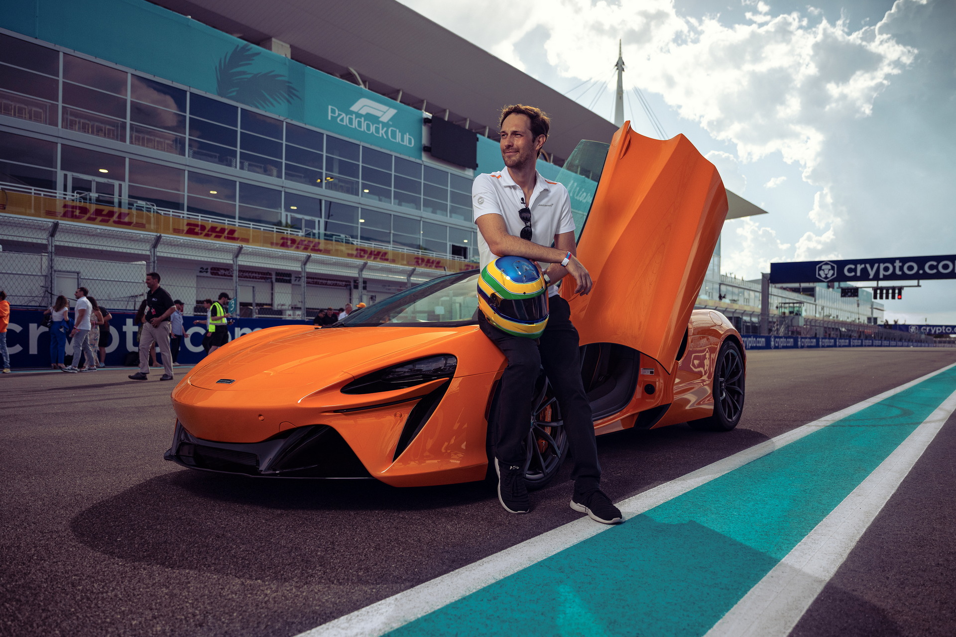 Bruno Senna Takes The McLaren Artura On A Lap Of The New Miami F1 Circuit