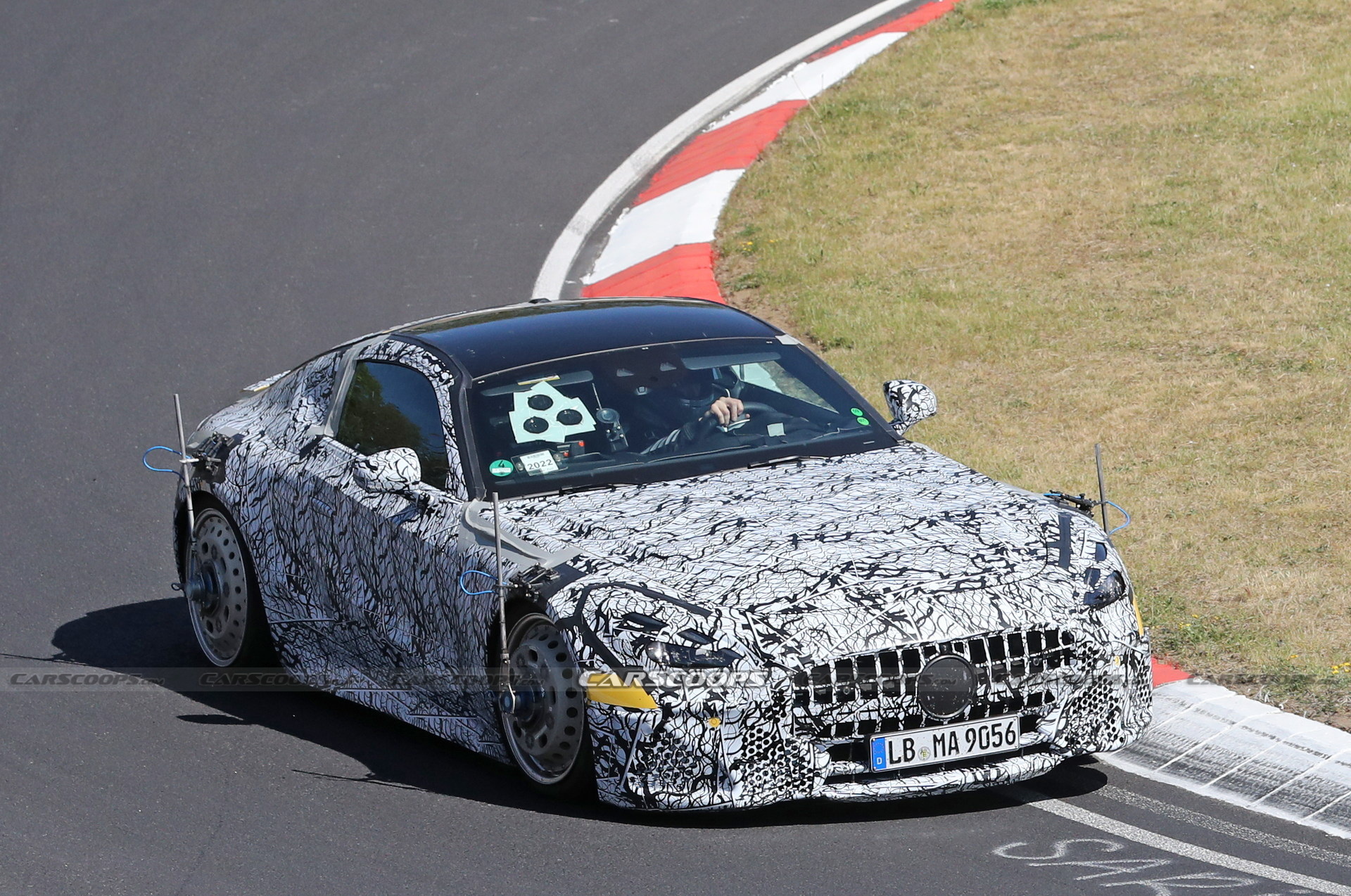 Mercedes-AMG GT E Performance PHEV Spied Testing With Steelies
