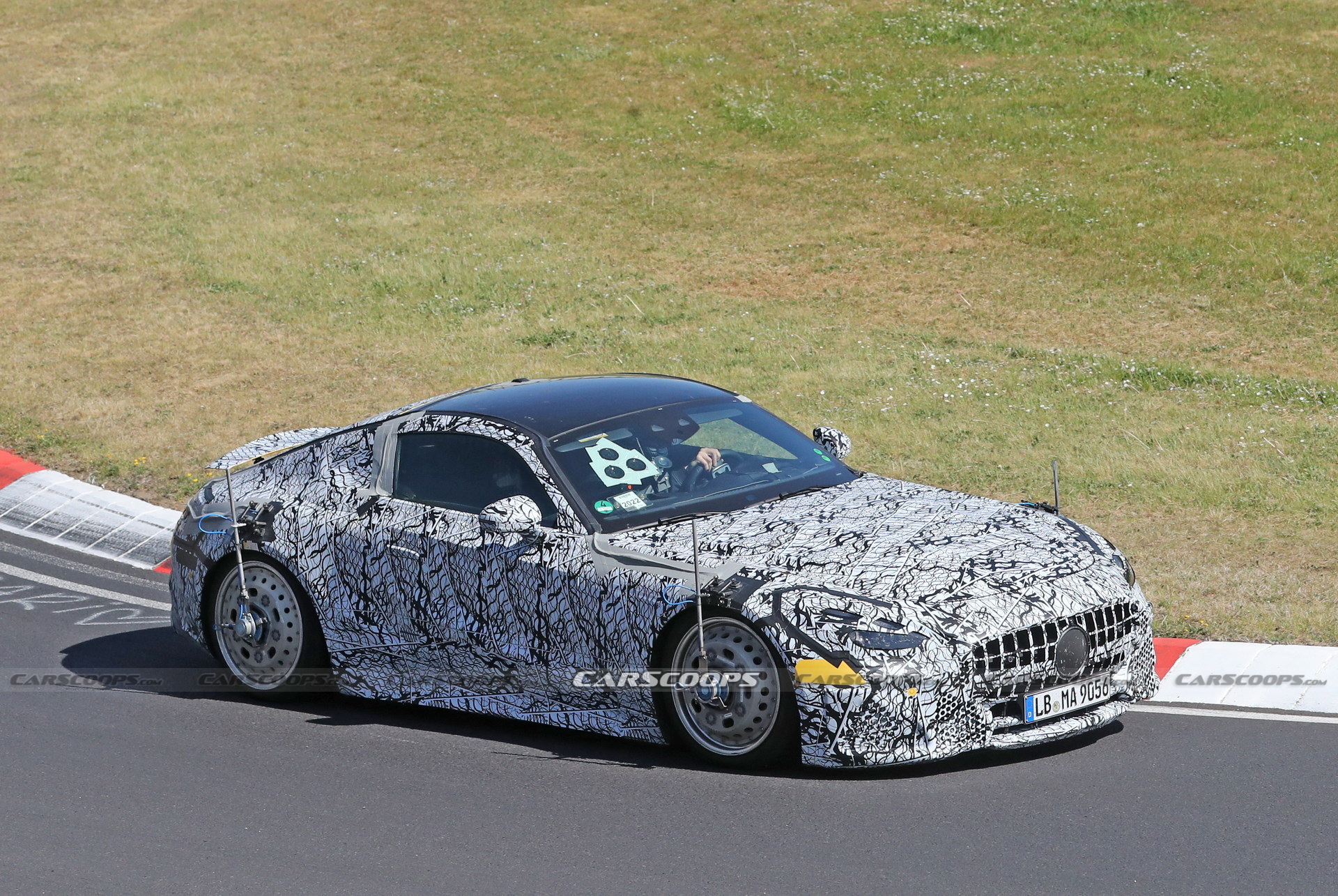 Mercedes-AMG GT E Performance PHEV Spied Testing With Steelies