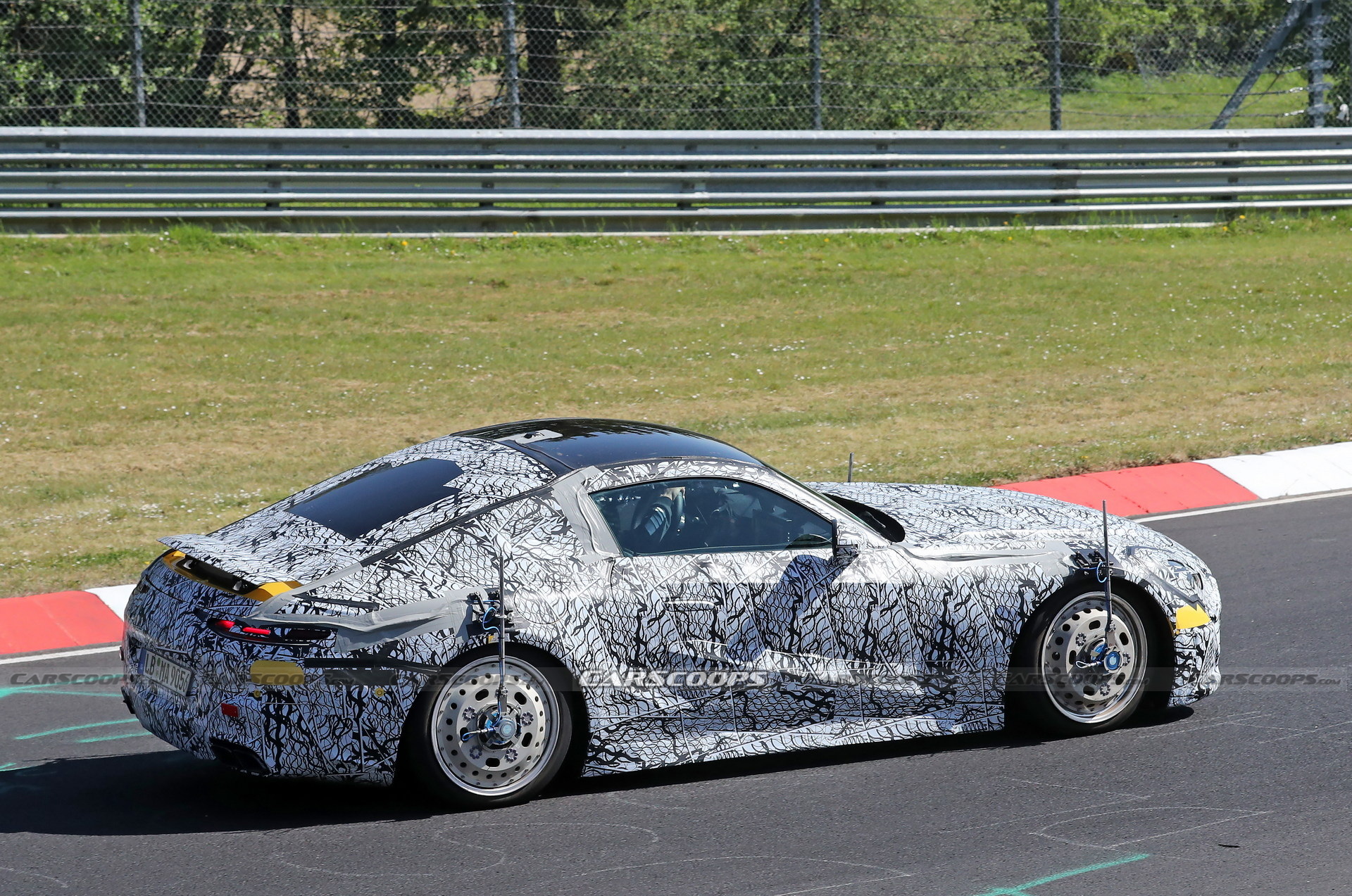 Mercedes-AMG GT E Performance PHEV Spied Testing With Steelies
