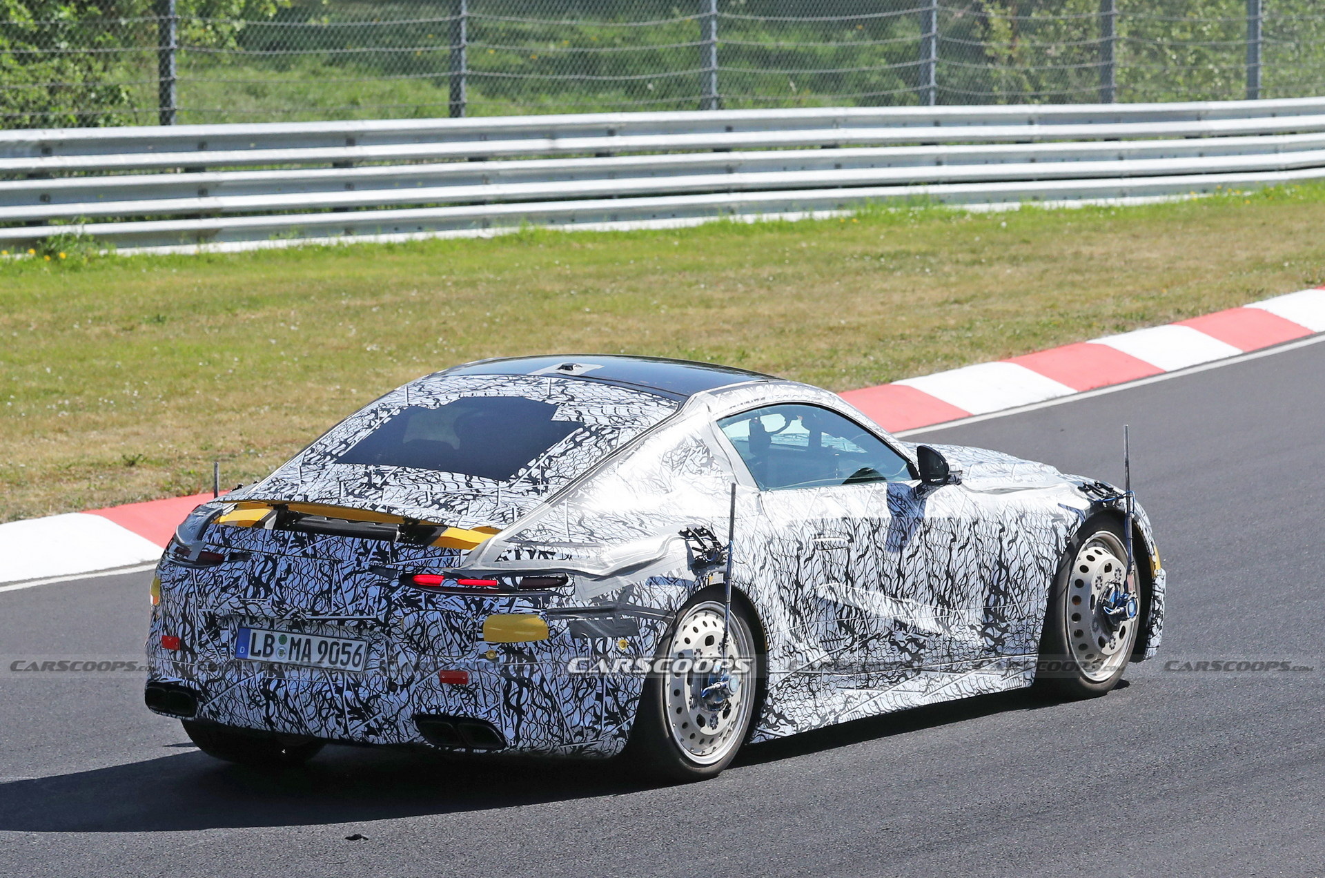 Mercedes-AMG GT E Performance PHEV Spied Testing With Steelies
