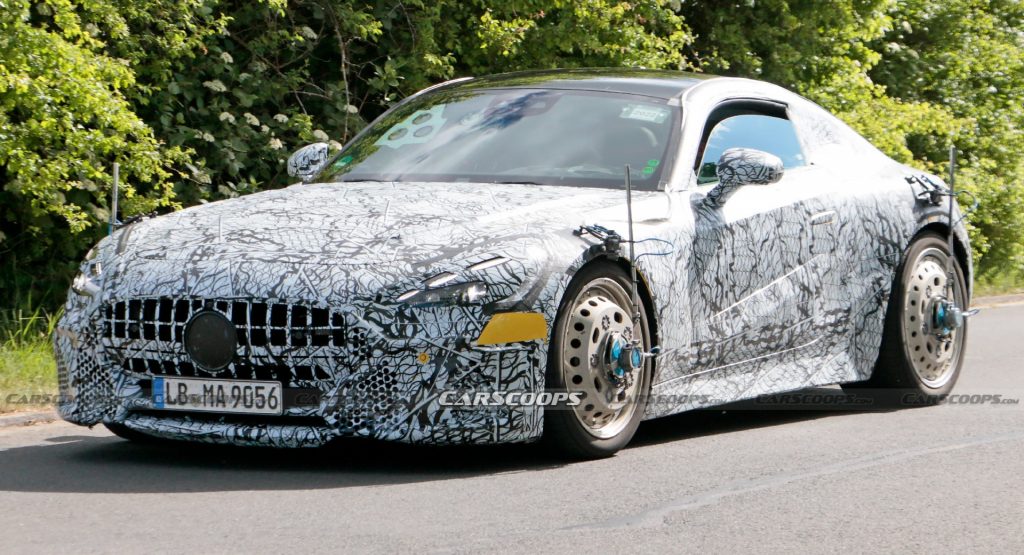  Mercedes-AMG GT E Performance PHEV Spied Testing With Steelies