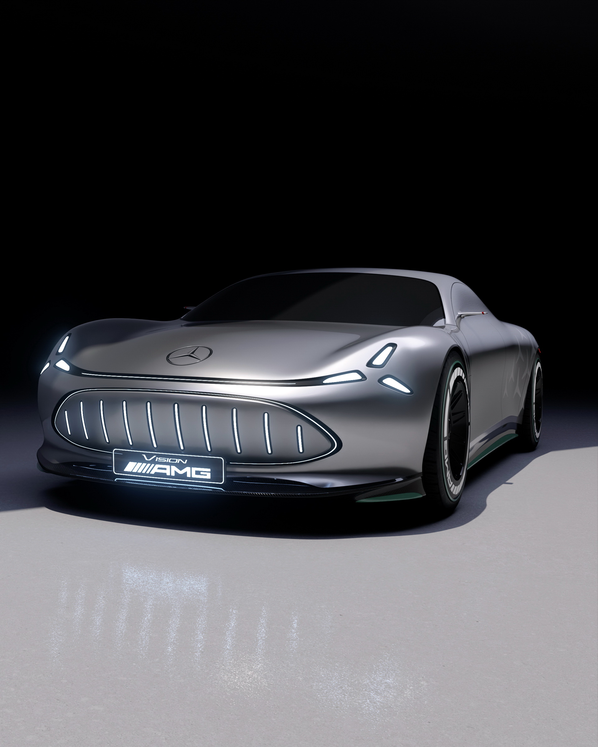 Mercedes Vision AMG Concept Previews Porsche Taycan Electric Sedan Rival Coming In 2025