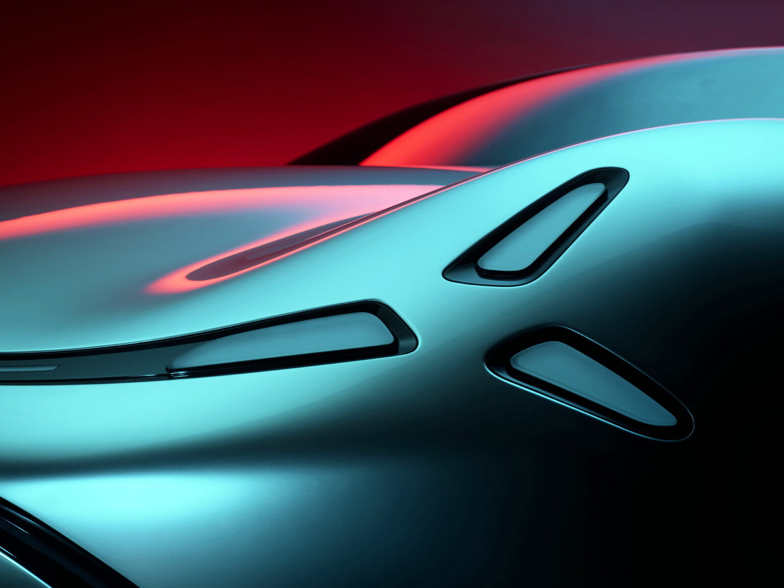 Mercedes Vision AMG Concept Previews Porsche Taycan Electric Sedan