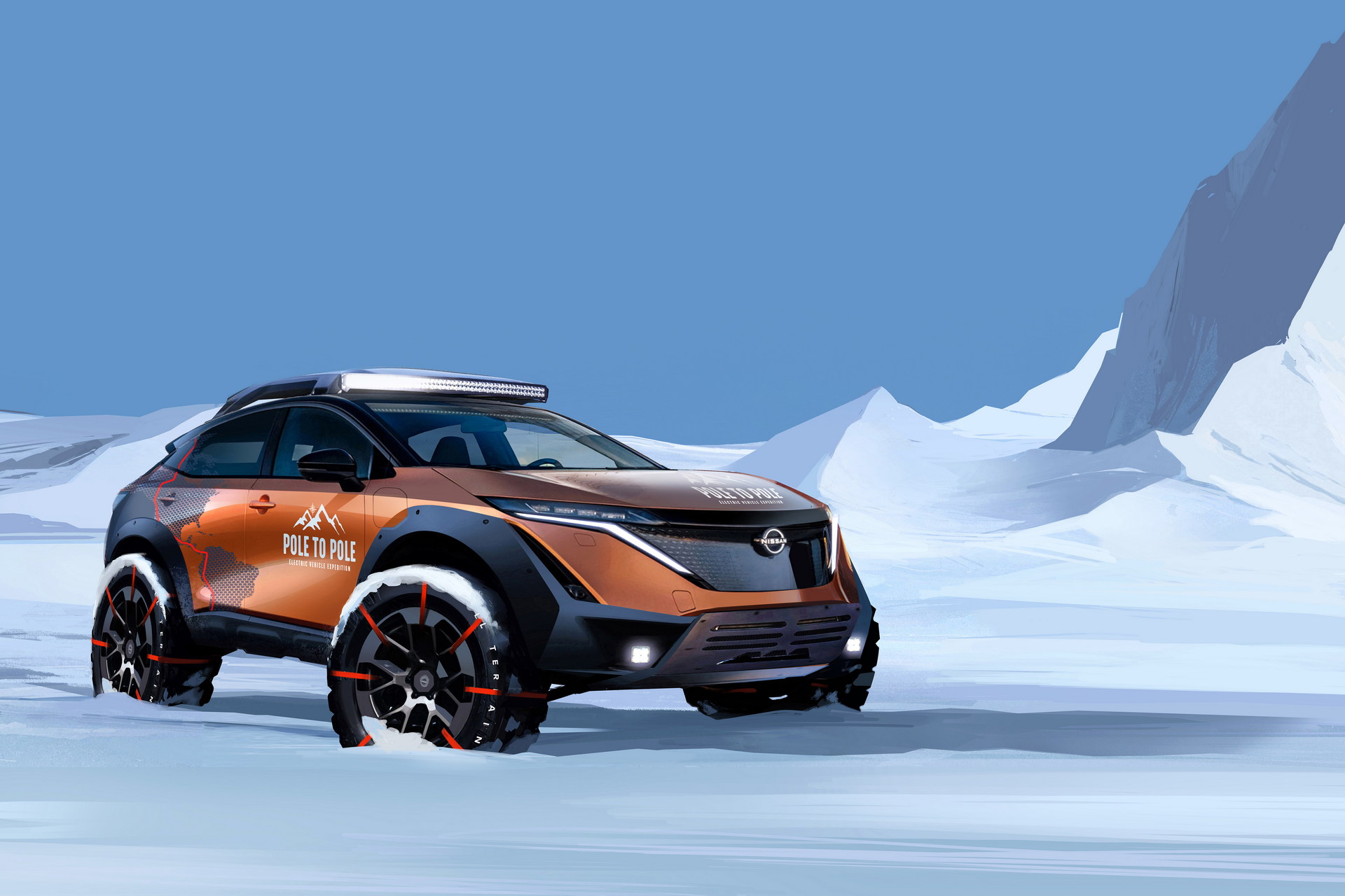 Nissan Prepping A Modified Ariya To Drive Nearly 17,000 Miles From The North To South Pole