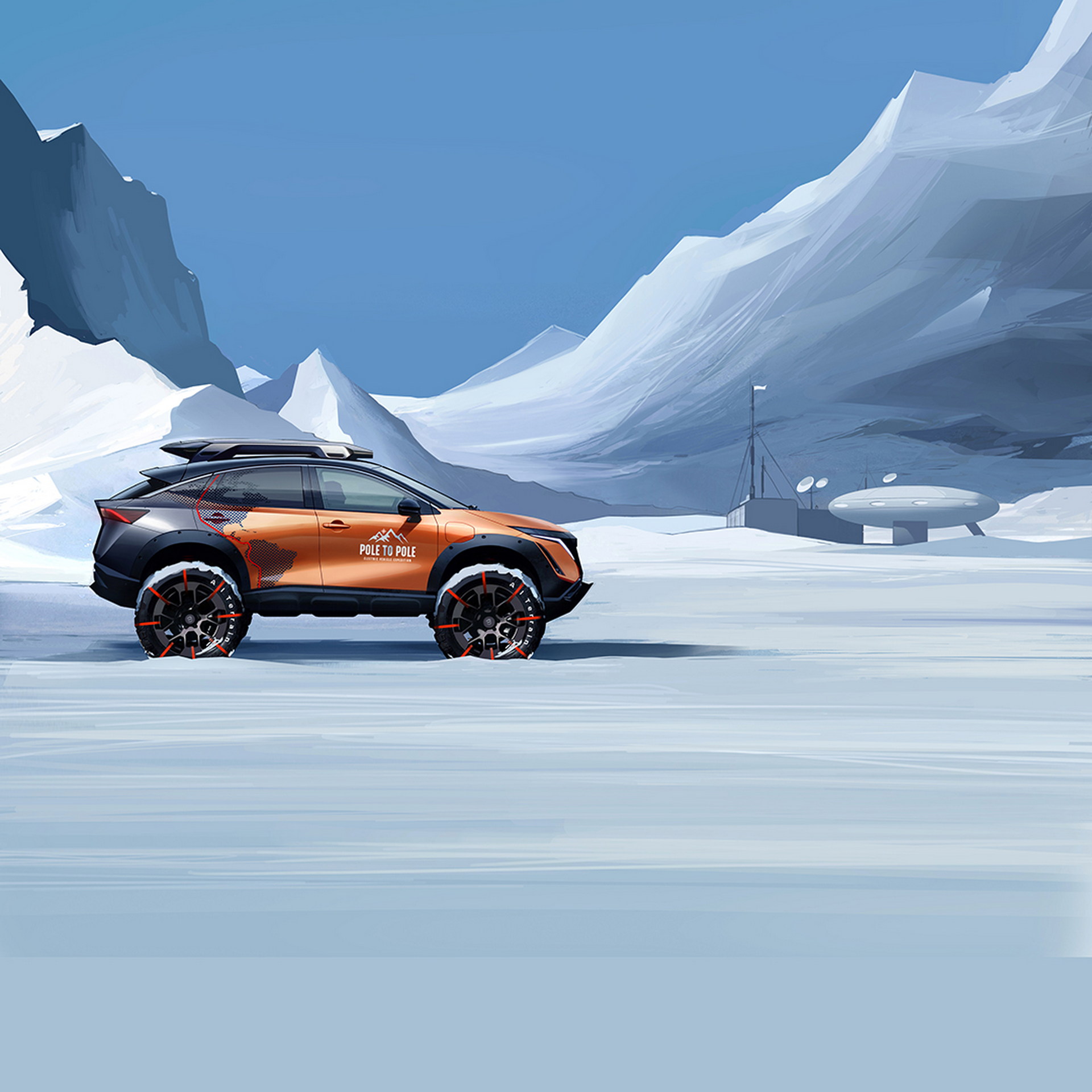 Nissan Prepping A Modified Ariya To Drive Nearly 17,000 Miles From The North To South Pole