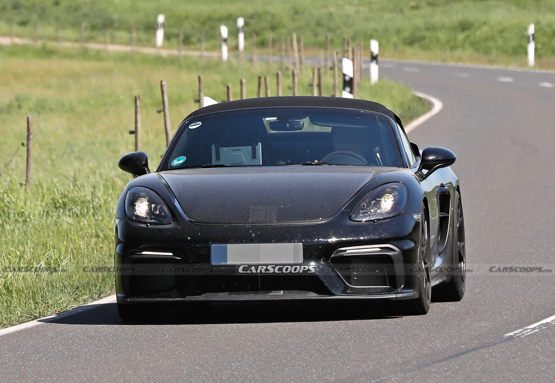 2024 Porsche 718 Boxster Spyder RS Spotted Again Borrowing Heavily From Cayman GT4 RS