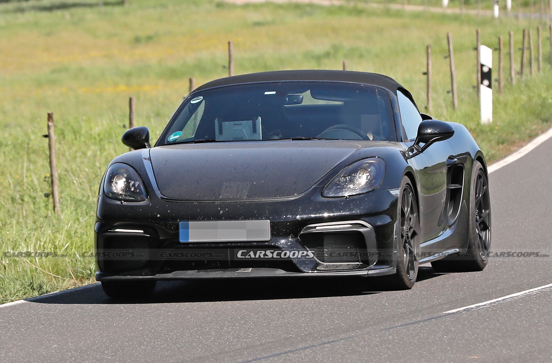 2024 Porsche 718 Boxster Spyder RS Spotted Again Borrowing Heavily From Cayman GT4 RS