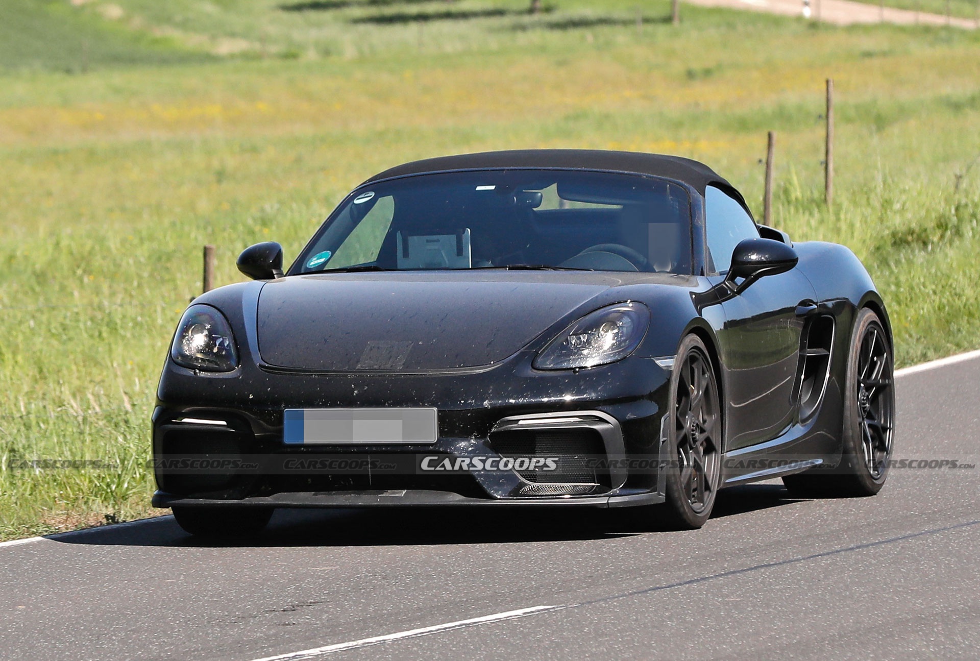 2024 Porsche 718 Boxster Spyder RS Spotted Again Borrowing Heavily From Cayman GT4 RS