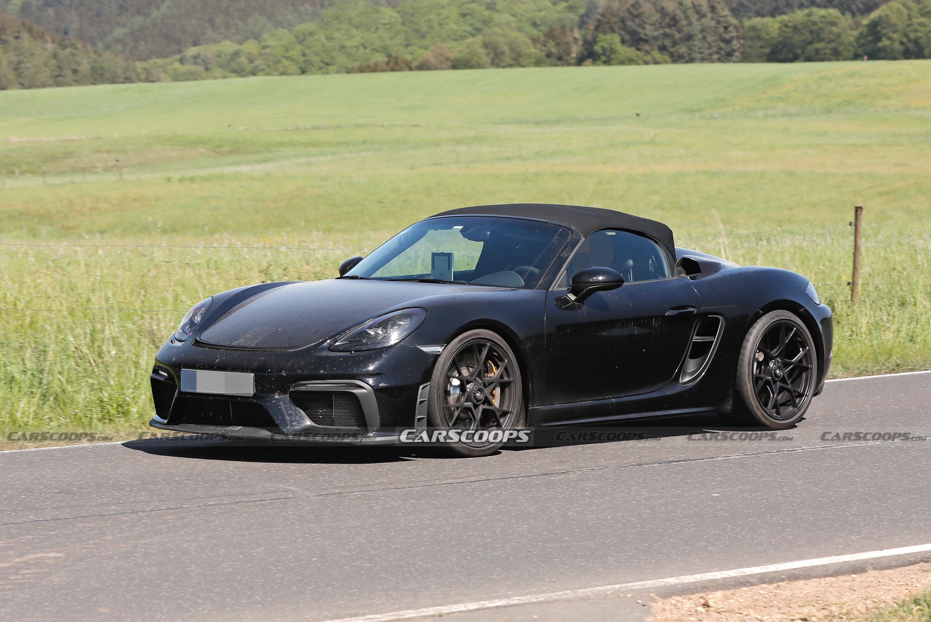 2024 Porsche 718 Boxster Spyder RS Spotted Again Borrowing Heavily From Cayman GT4 RS