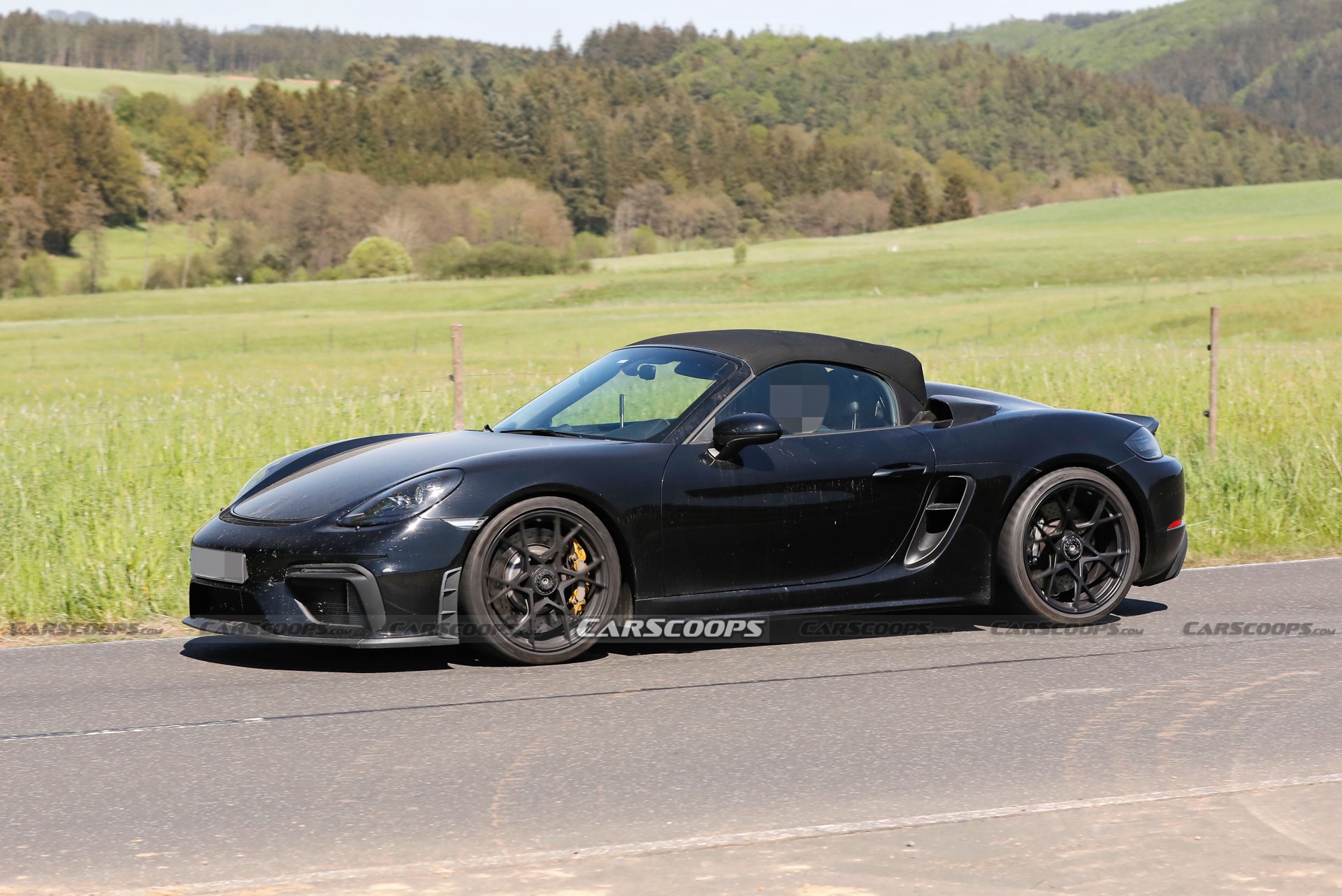 2024 Porsche 718 Boxster Spyder RS Spotted Again Borrowing Heavily From Cayman GT4 RS