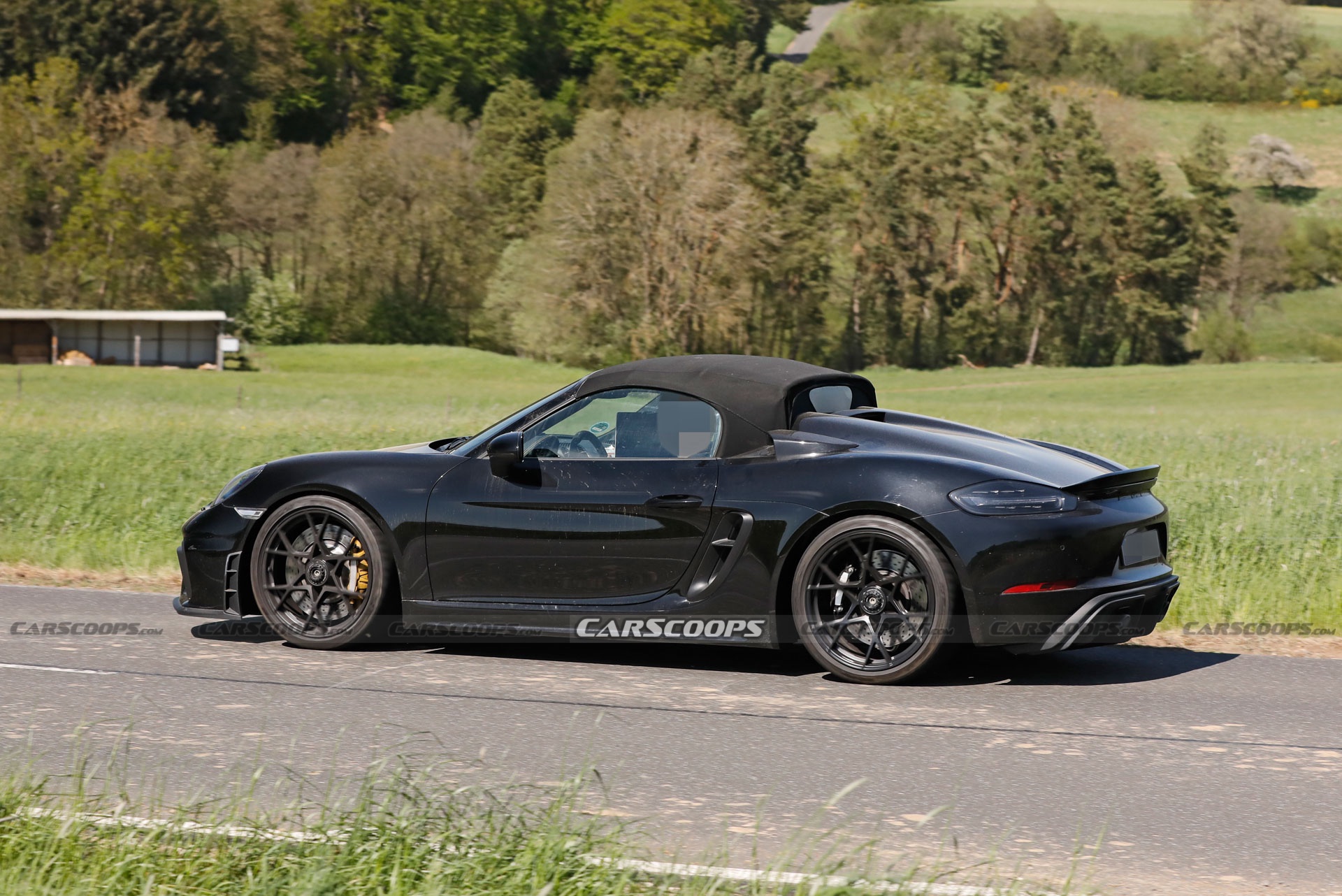 2024 Porsche 718 Boxster Spyder RS Spotted Again Borrowing Heavily From Cayman GT4 RS
