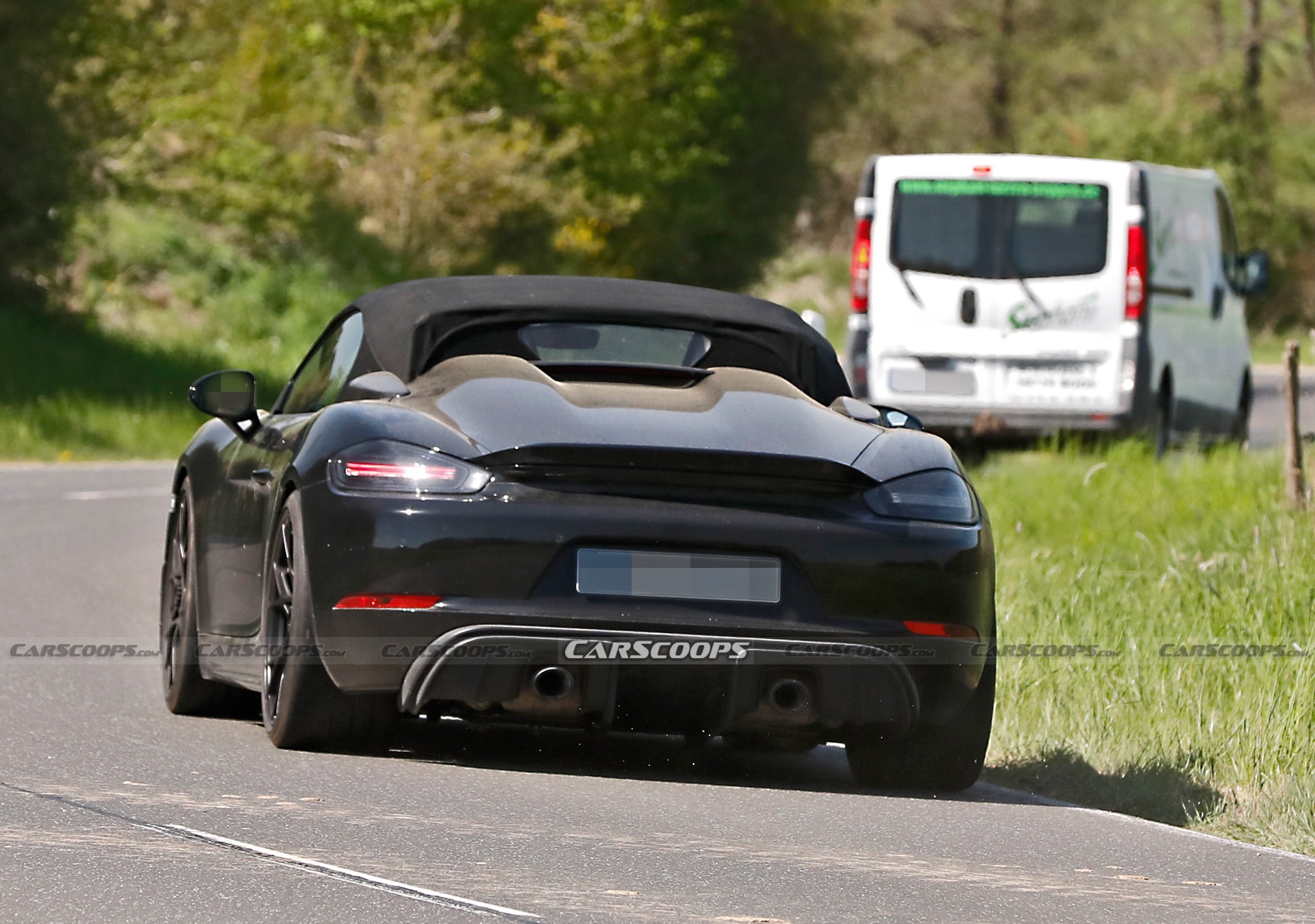 2024 Porsche 718 Boxster Spyder RS Spotted Again Borrowing Heavily From Cayman GT4 RS