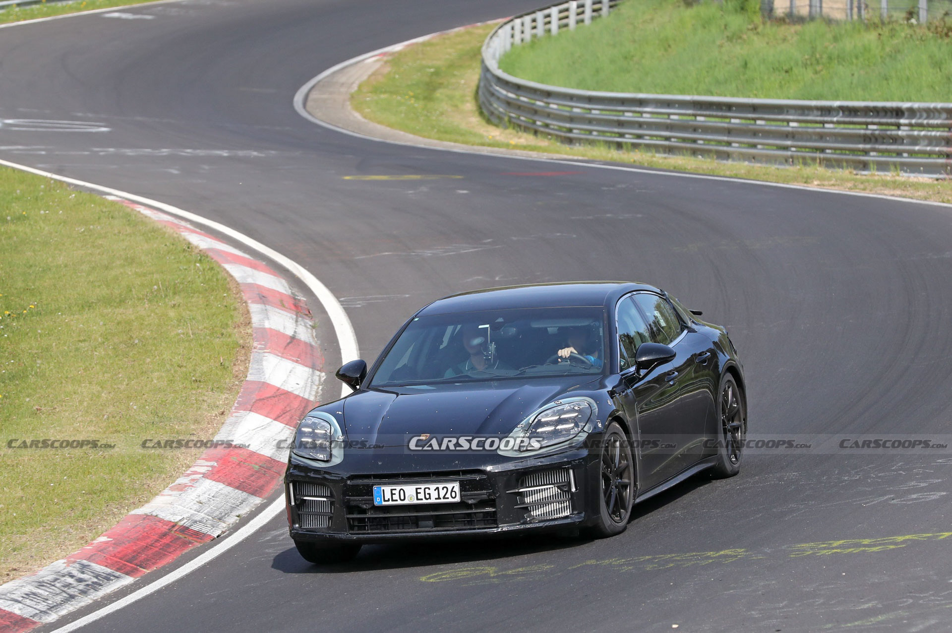 2024 Porsche Panamera And Turbo Prototypes Playing Tag At The Nürburgring