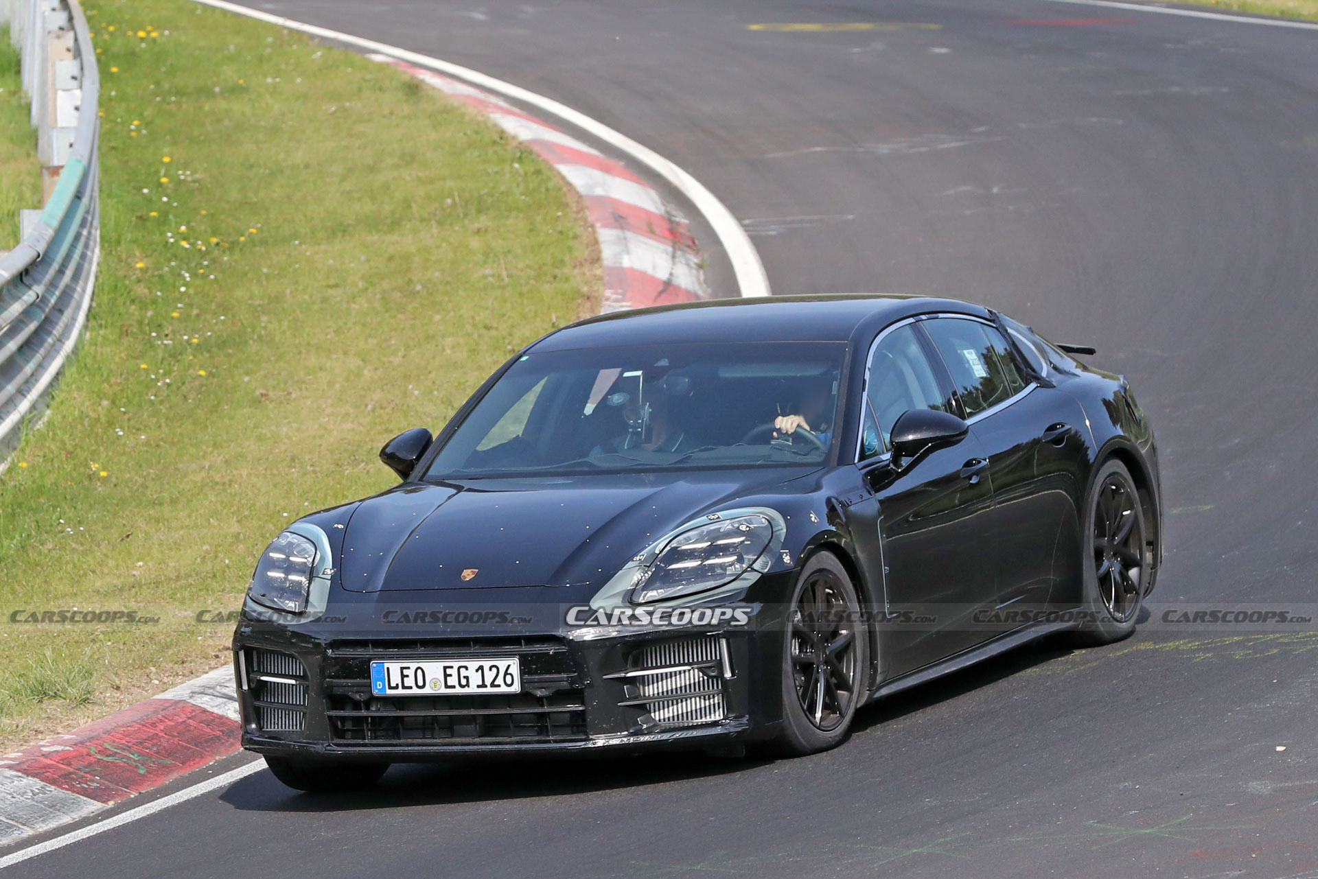 2024 Porsche Panamera And Turbo Prototypes Playing Tag At The Nürburgring