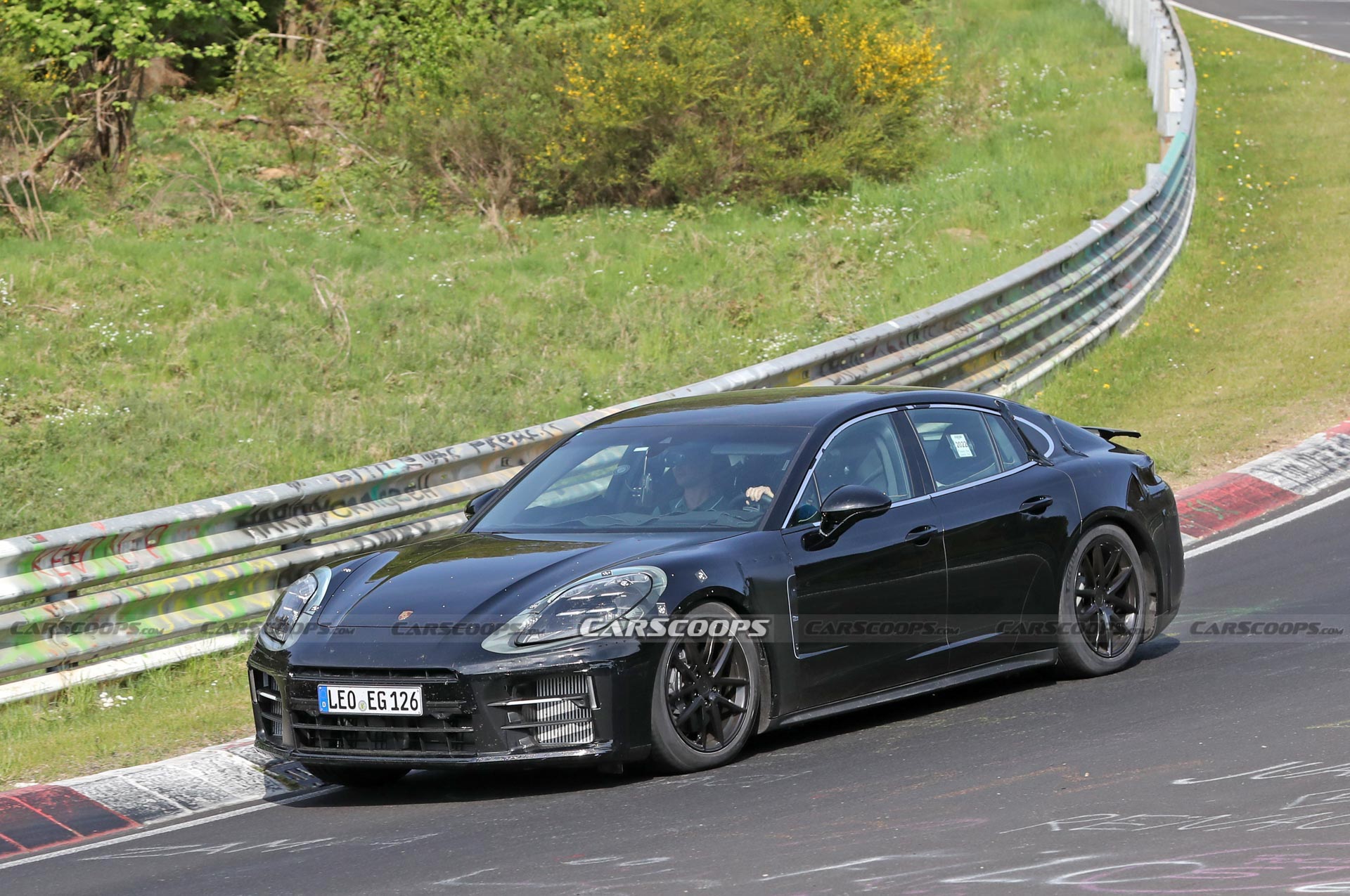 2024 Porsche Panamera And Turbo Prototypes Playing Tag At The Nürburgring