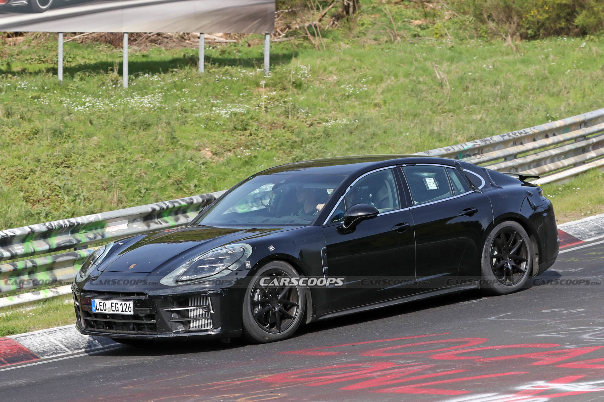 2024 Porsche Panamera And Turbo Prototypes Playing Tag At The Nürburgring