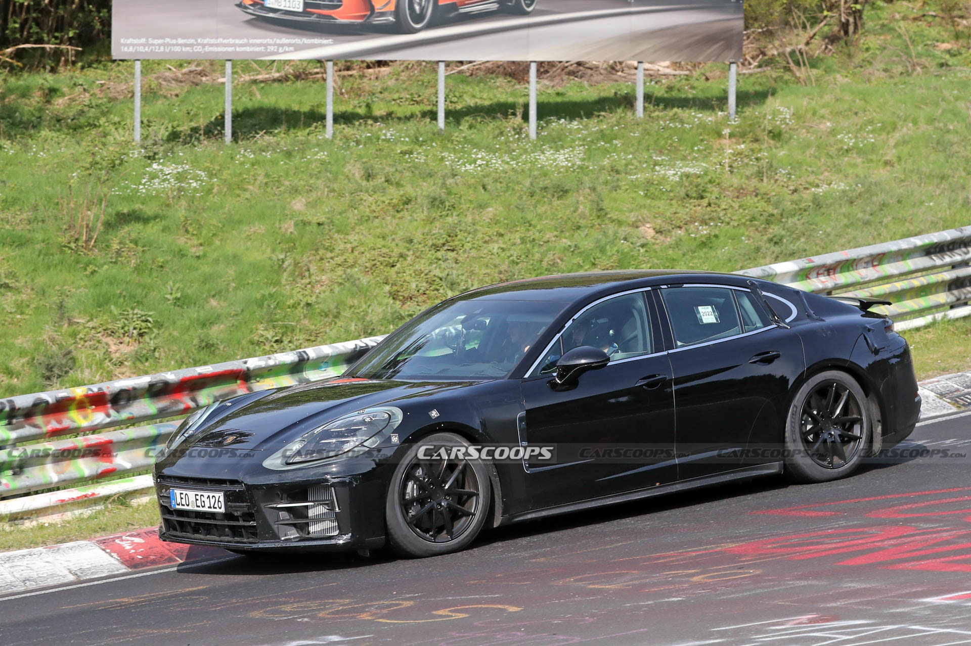 2024 Porsche Panamera And Turbo Prototypes Playing Tag At The Nürburgring