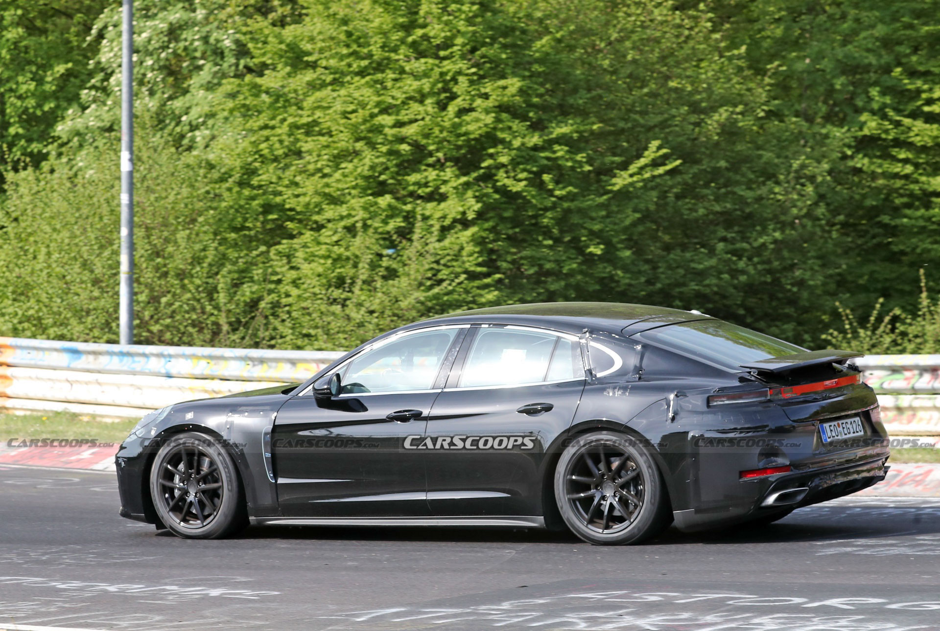 2024 Porsche Panamera And Turbo Prototypes Playing Tag At The Nürburgring