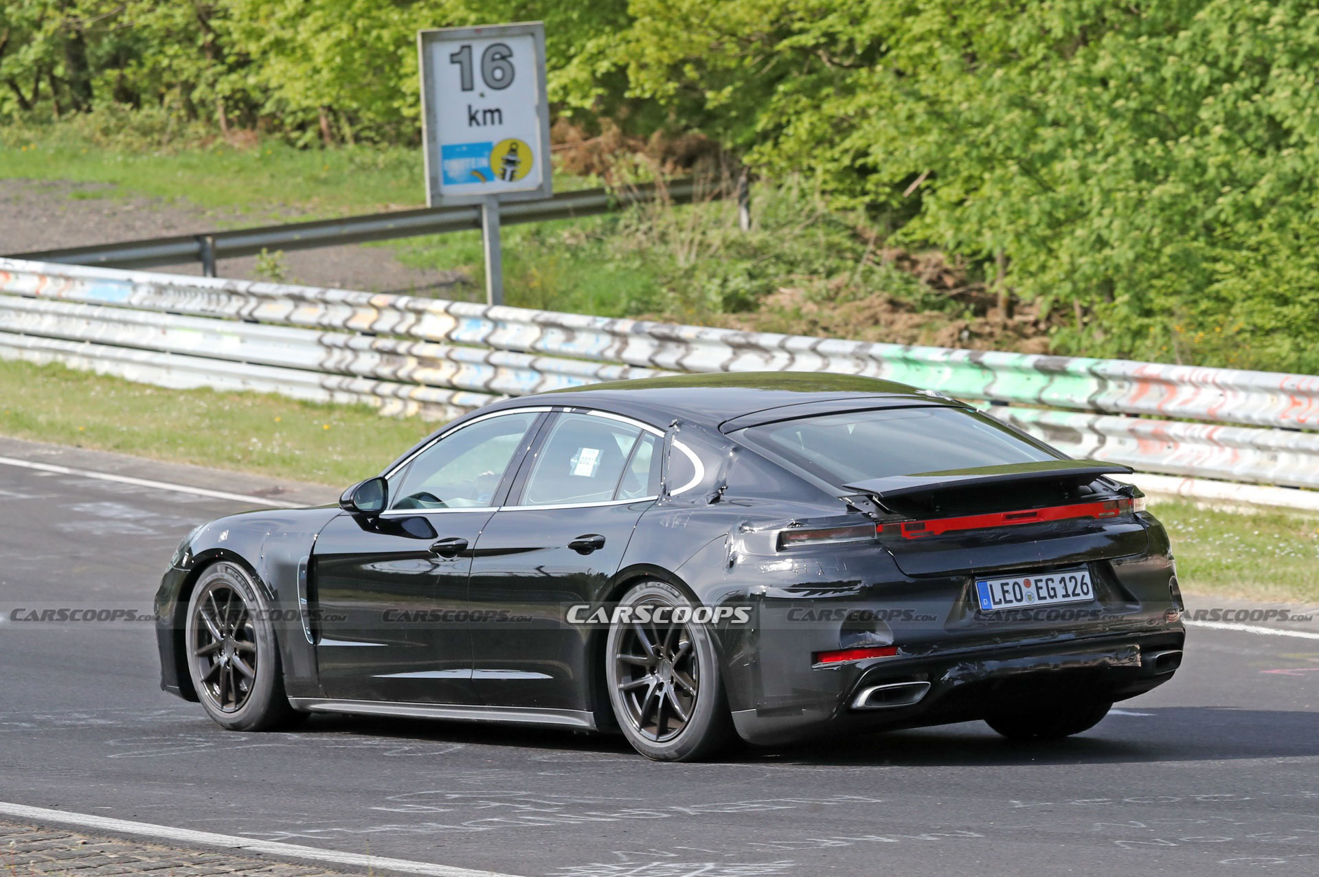 2024 Porsche Panamera And Turbo Prototypes Playing Tag At The Nürburgring