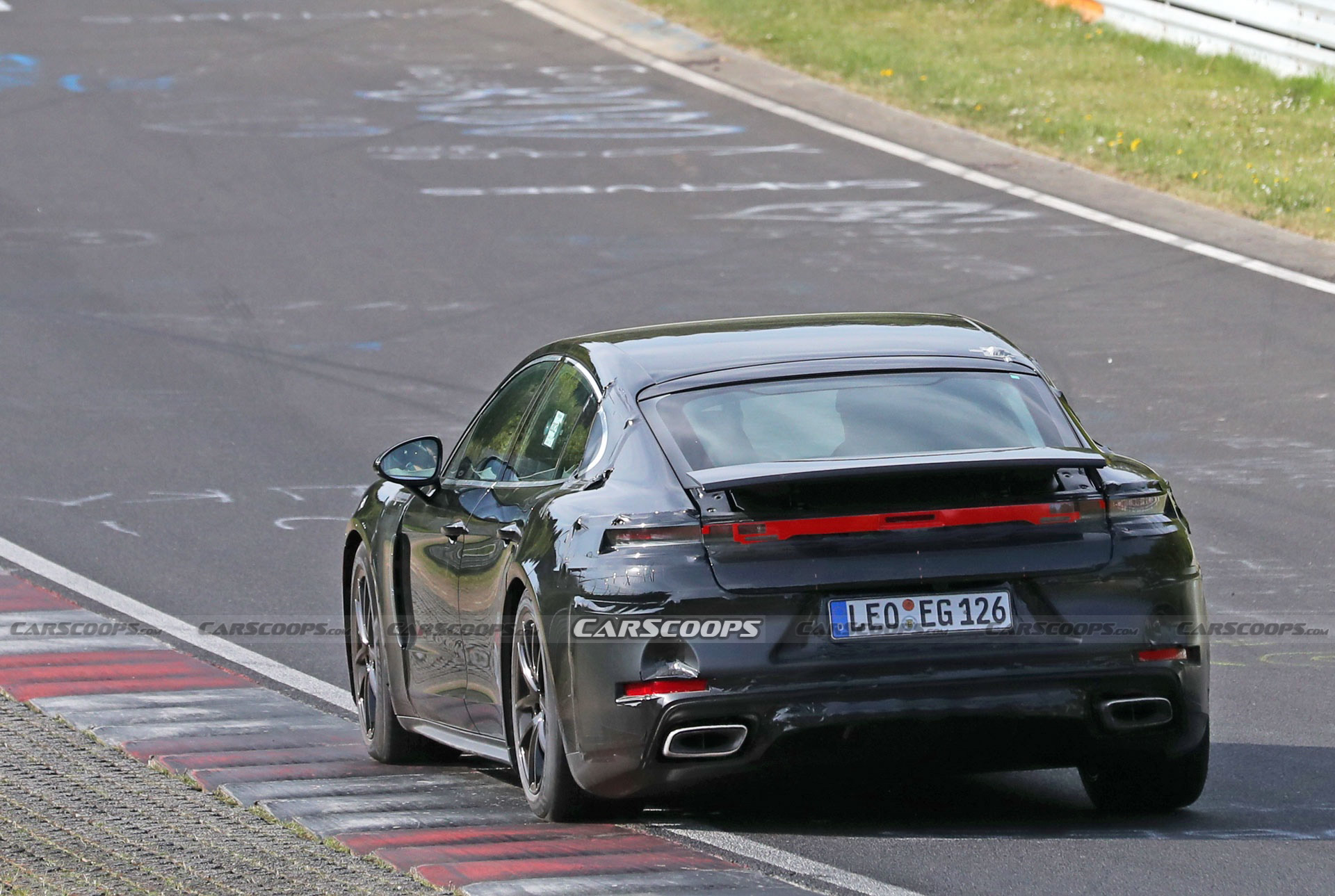 2024 Porsche Panamera And Turbo Prototypes Playing Tag At The Nürburgring