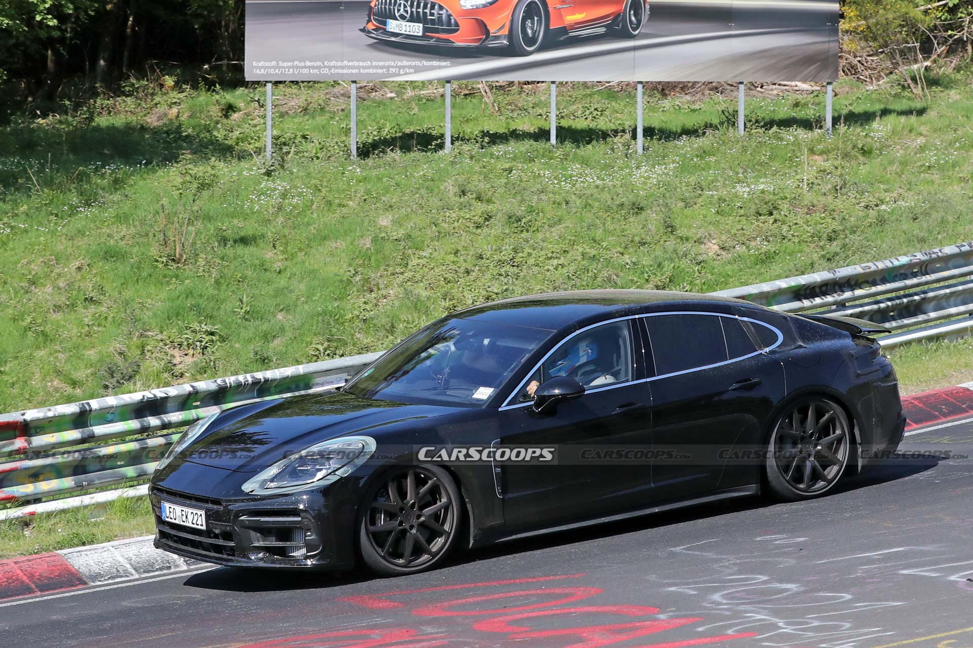 2024 Porsche Panamera And Turbo Prototypes Playing Tag At The Nürburgring
