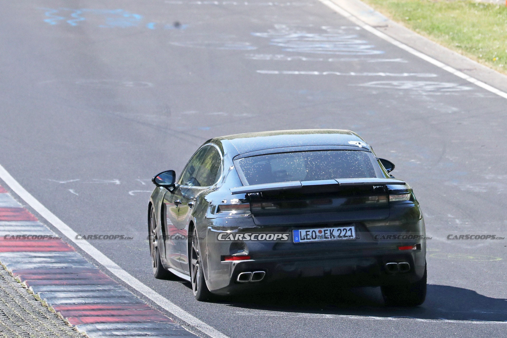 2024 Porsche Panamera And Turbo Prototypes Playing Tag At The Nürburgring