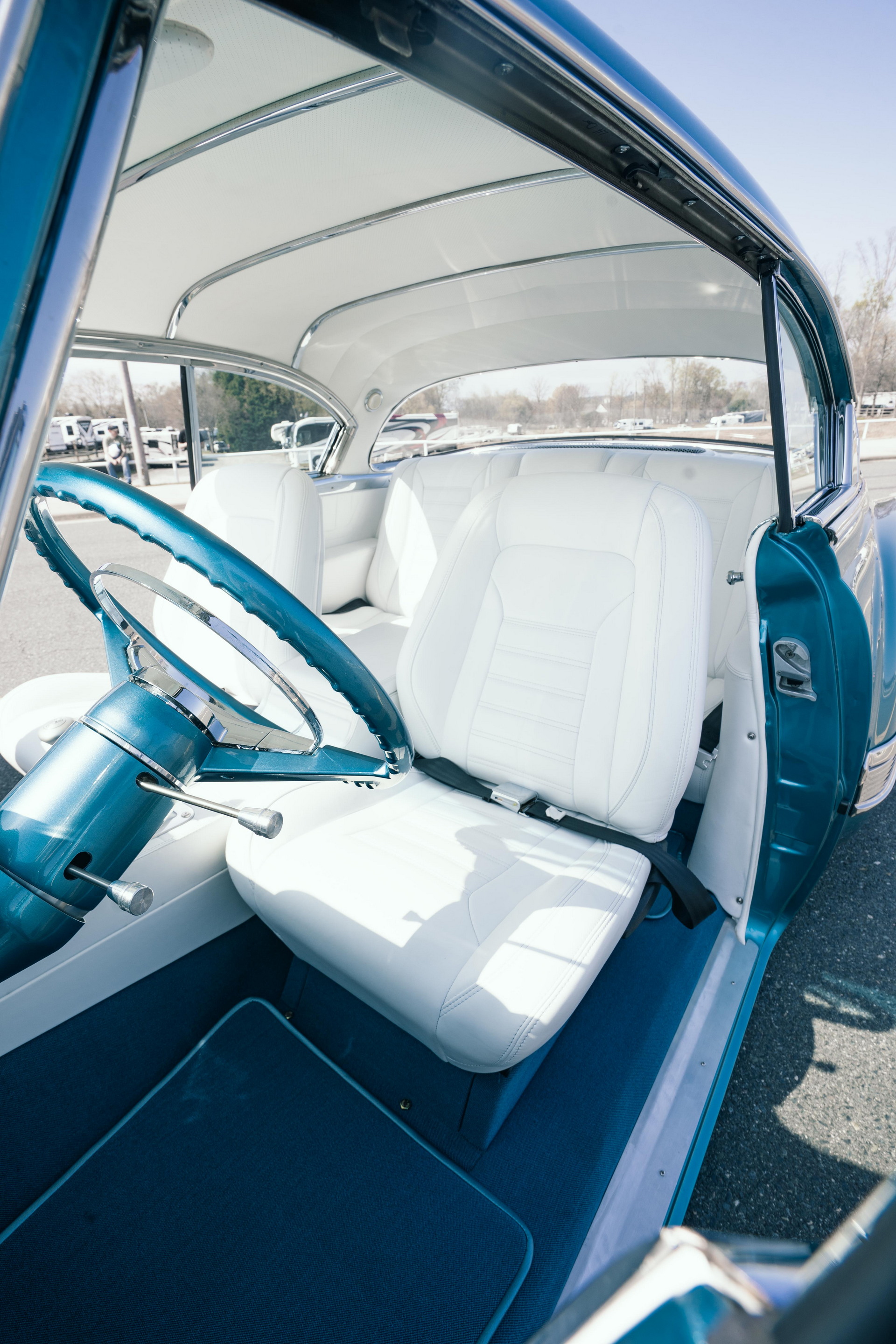 At $350,000, Will This ’54 Chevy Bel Air Restomod Packing 640 HP Under Old-School Style Rock Your World?