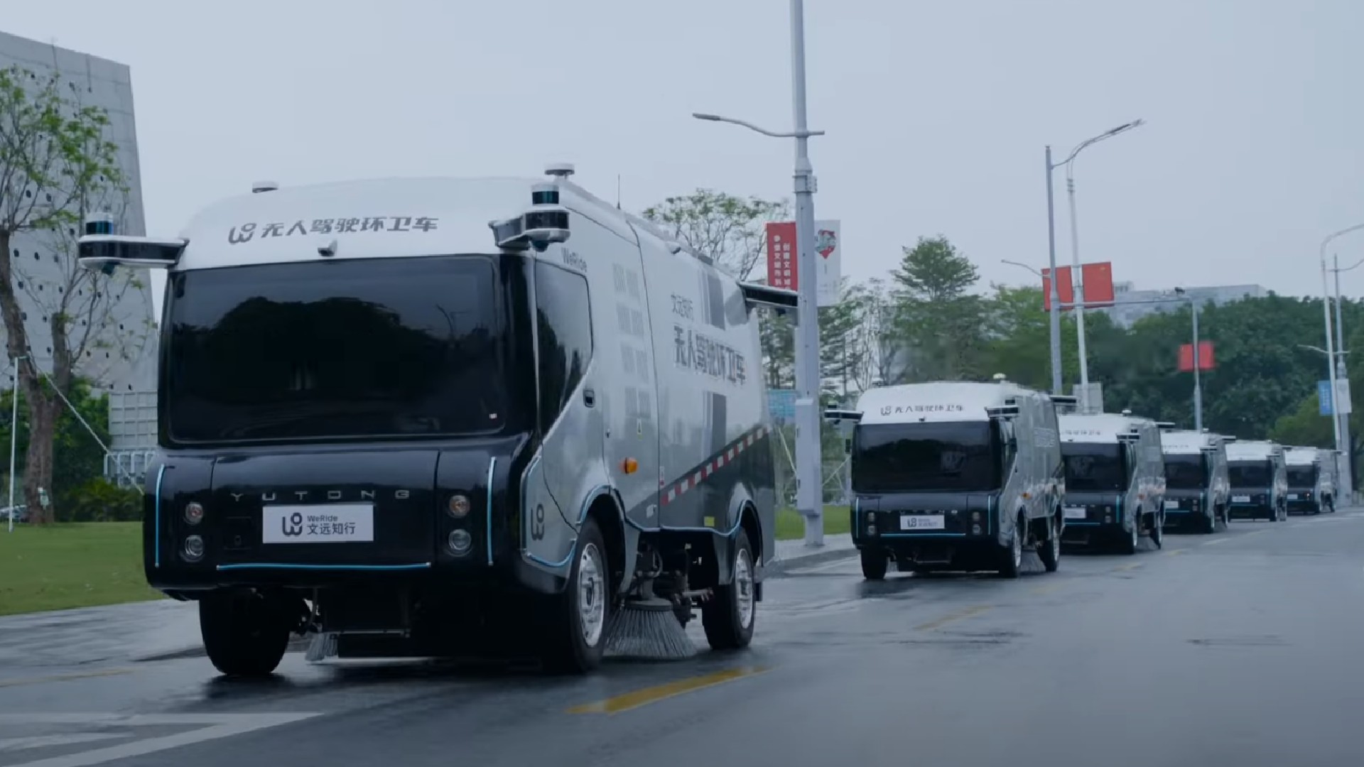 The Robosweeper Is An Autonomous EV Truck Designed To Clean And Sanitize Public Roads
