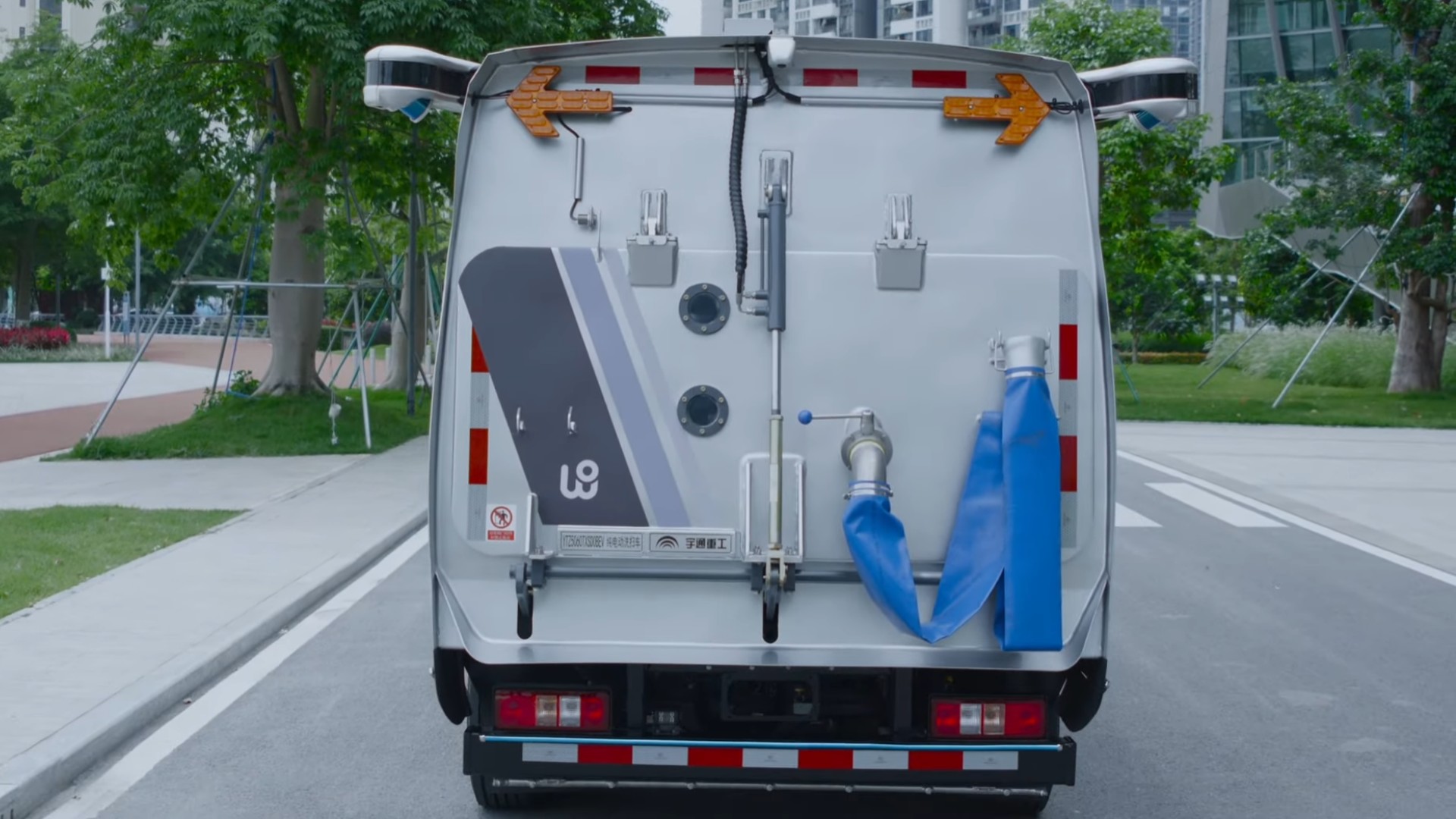 The Robosweeper Is An Autonomous EV Truck Designed To Clean And Sanitize Public Roads