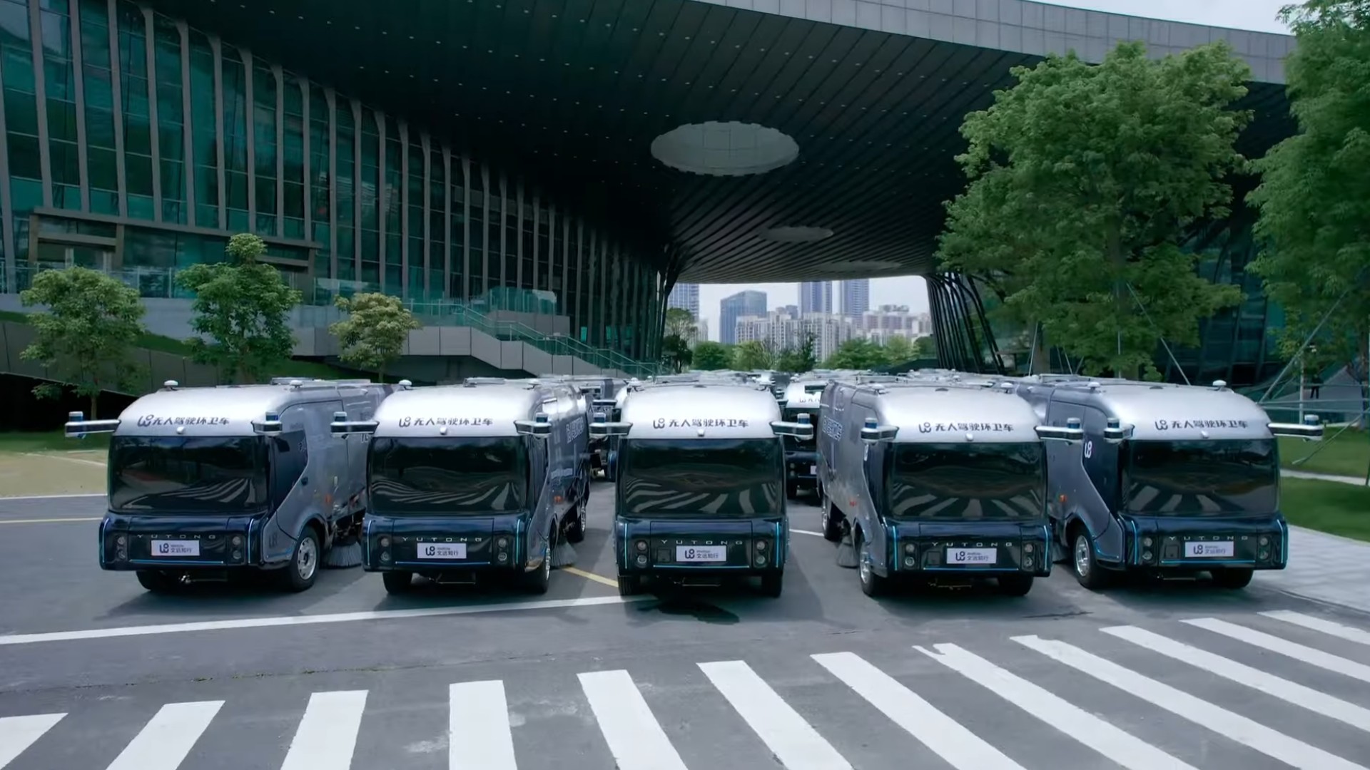 The Robosweeper Is An Autonomous EV Truck Designed To Clean And Sanitize Public Roads