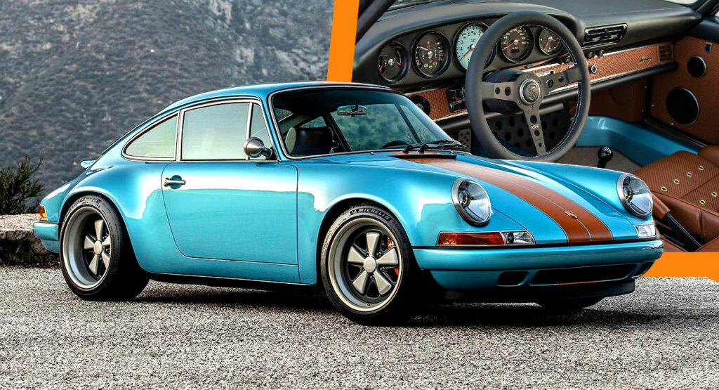 Singer’s New 911 Big Sur In Horizon Blue And Singer Racing Orange Is Just Retrotastic