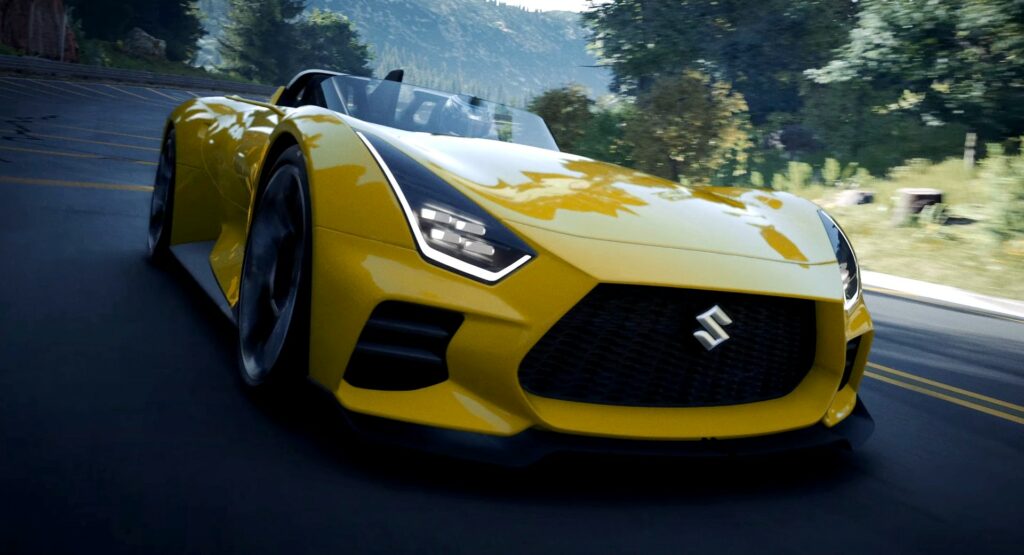  Suzuki Vision Gran Turismo Concept Is A Roadster With A Hybrid Hayabusa Engine