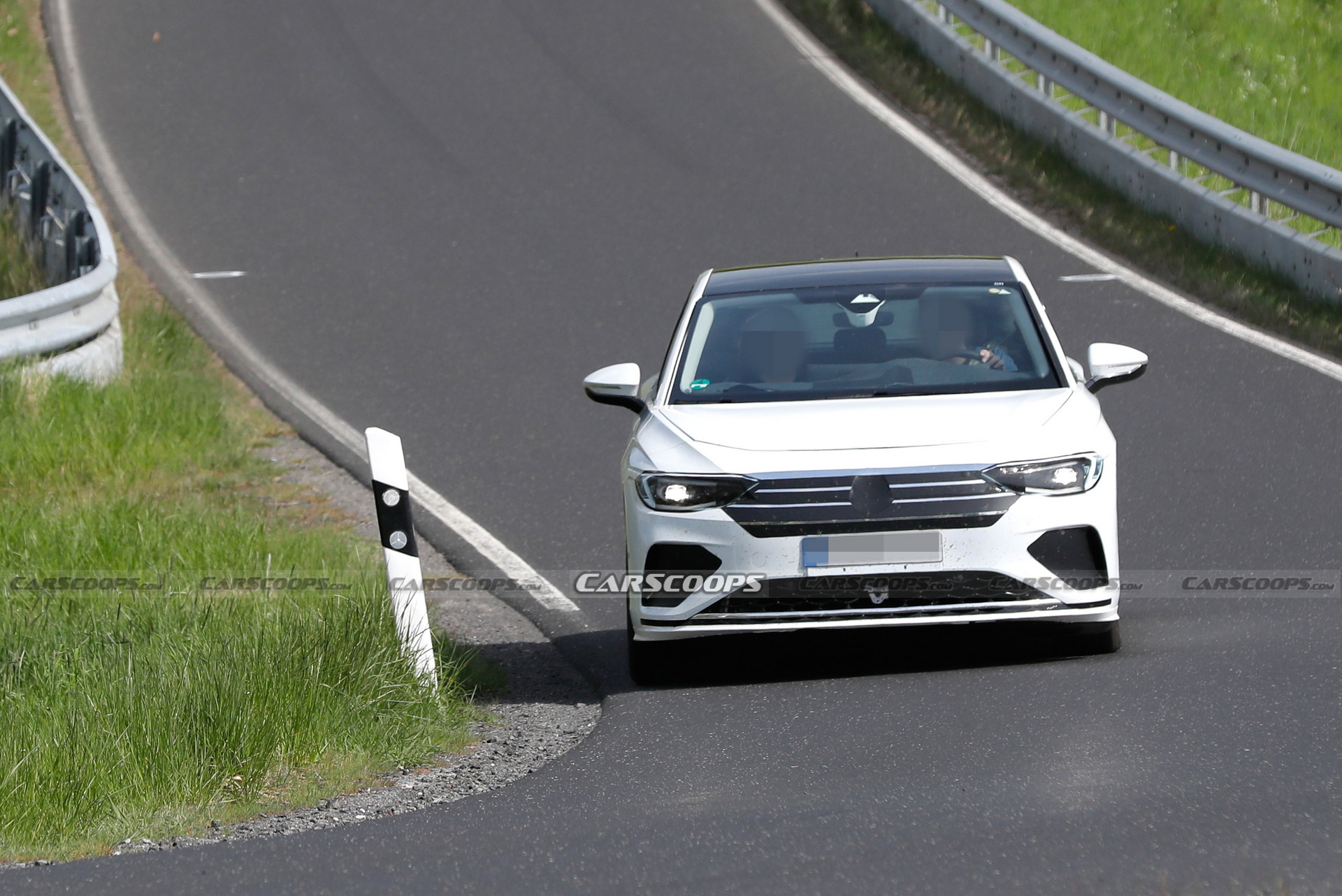 VW Aero B Electric Sedan Spotted Again Testing Out On German Roads