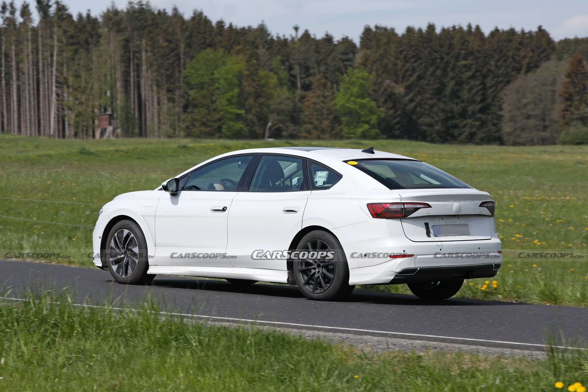 VW Aero B Electric Sedan Spotted Again Testing Out On German Roads