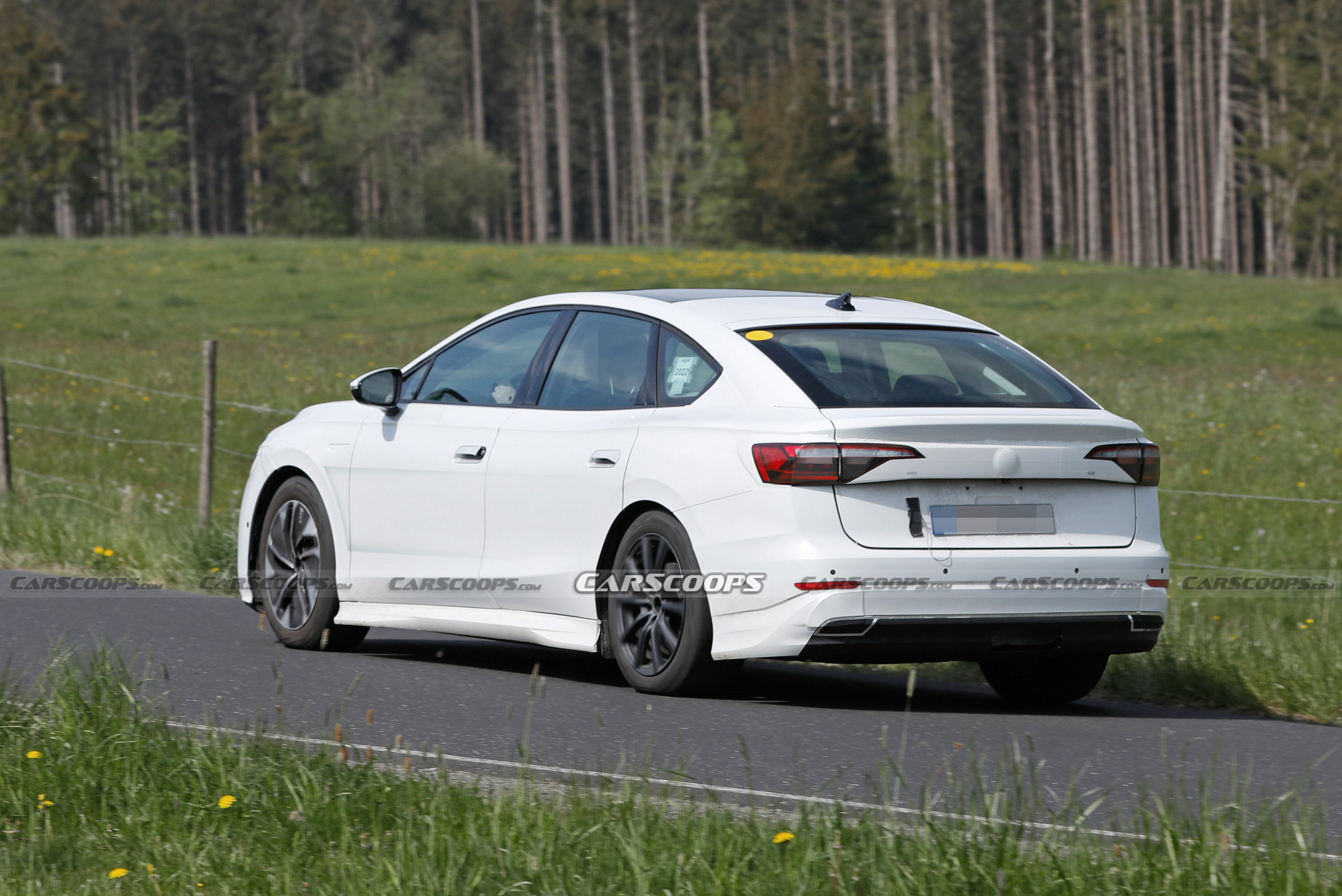 VW Aero B Electric Sedan Spotted Again Testing Out On German Roads