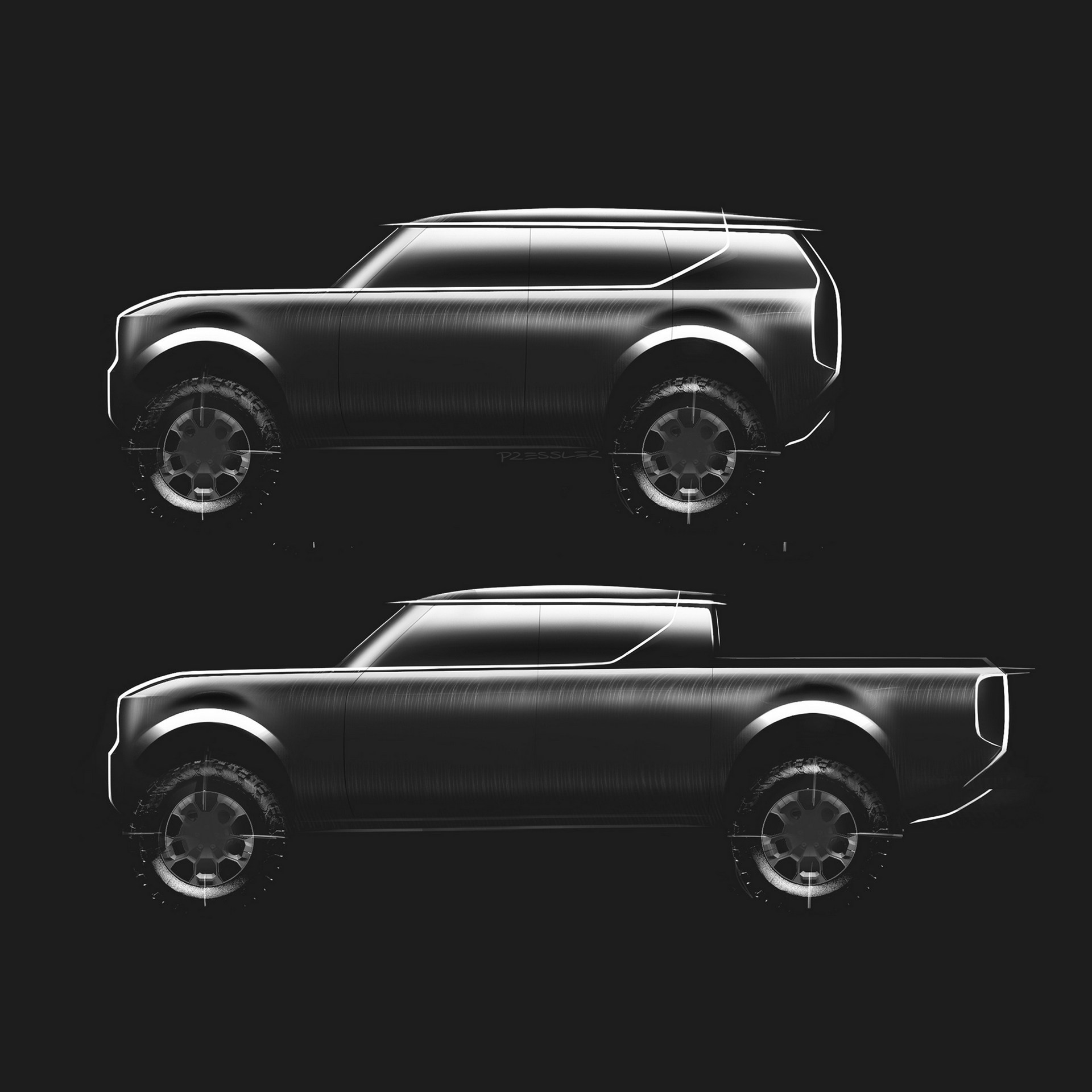 VW Coming After Ford’s Bronco And Rivian With Scout Revival Electric SUV And Truck In 2026