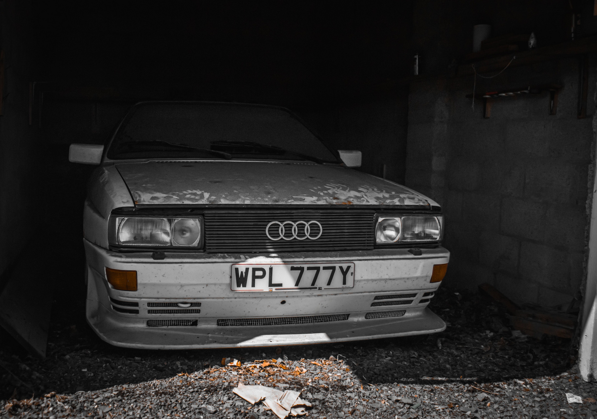 Someone Left A 1982 Audi Quattro Turbo To Rot In A Barn For Nearly 30 Years