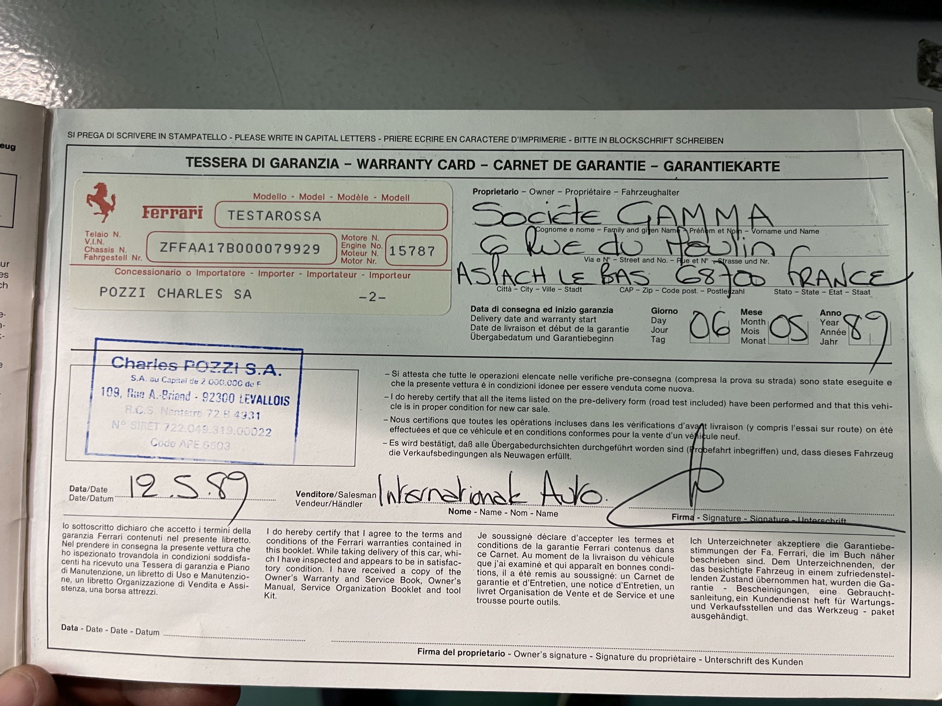 After Collecting Dust In A Parking Garage For 20 Years, It’s Time Someone Drives This 1989 Ferrari Testarossa