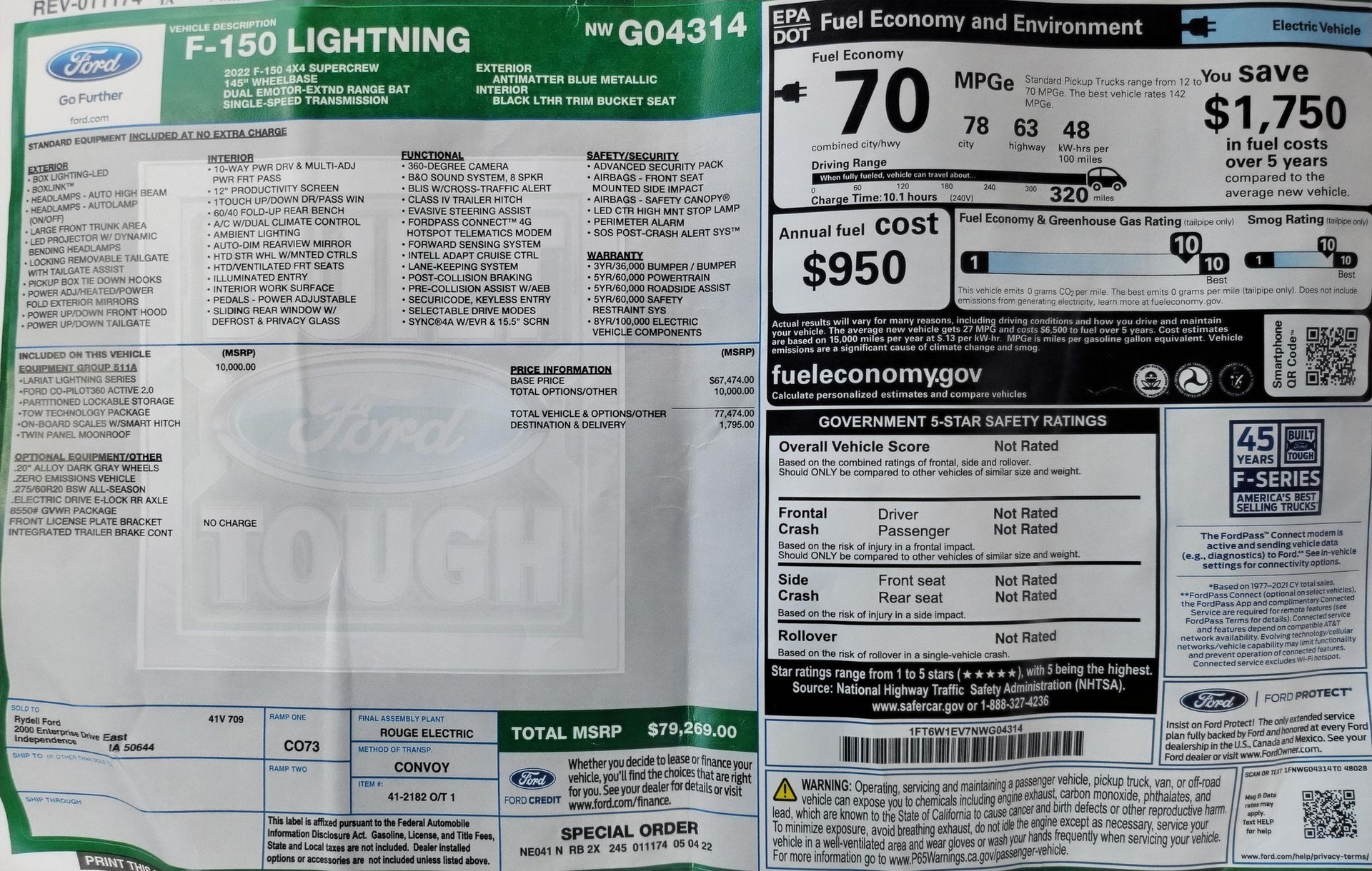 Skip The Line And Buy This 315-Mile Ford F-150 Lightning Up For Auction Right Now