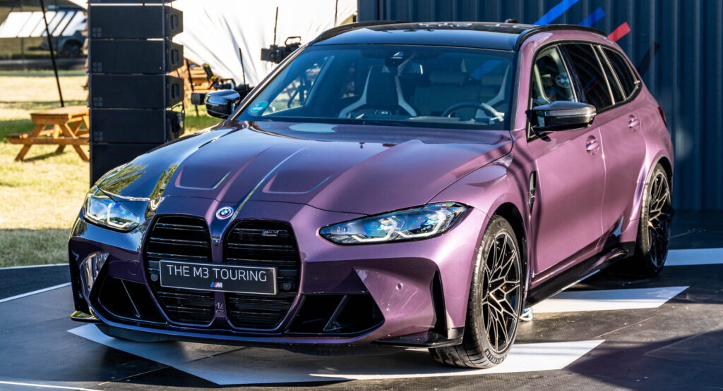 2023 BMW M3 Touring Debuts At Goodwood In Daytona Violet Paint, Watch It Fly Up The Hillclimb