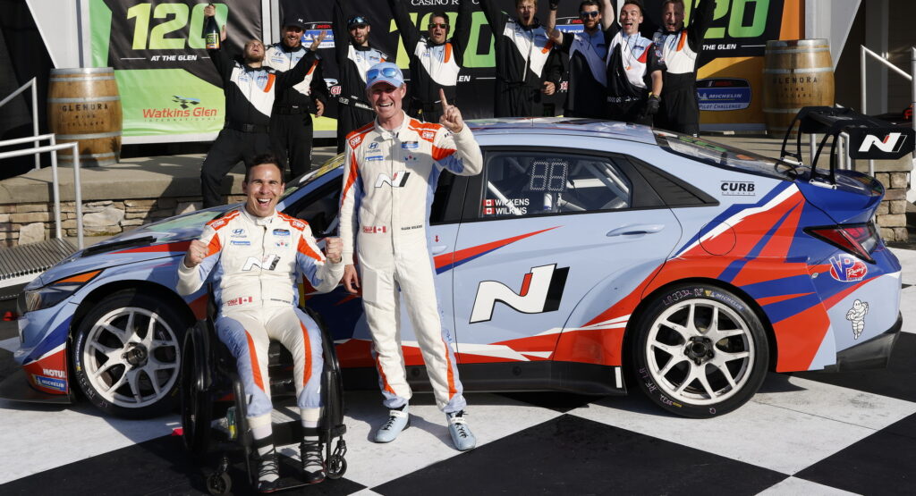  Robert Wickens Celebrates First Win In Hyundai With Hand Controls Since Debilitating Accident