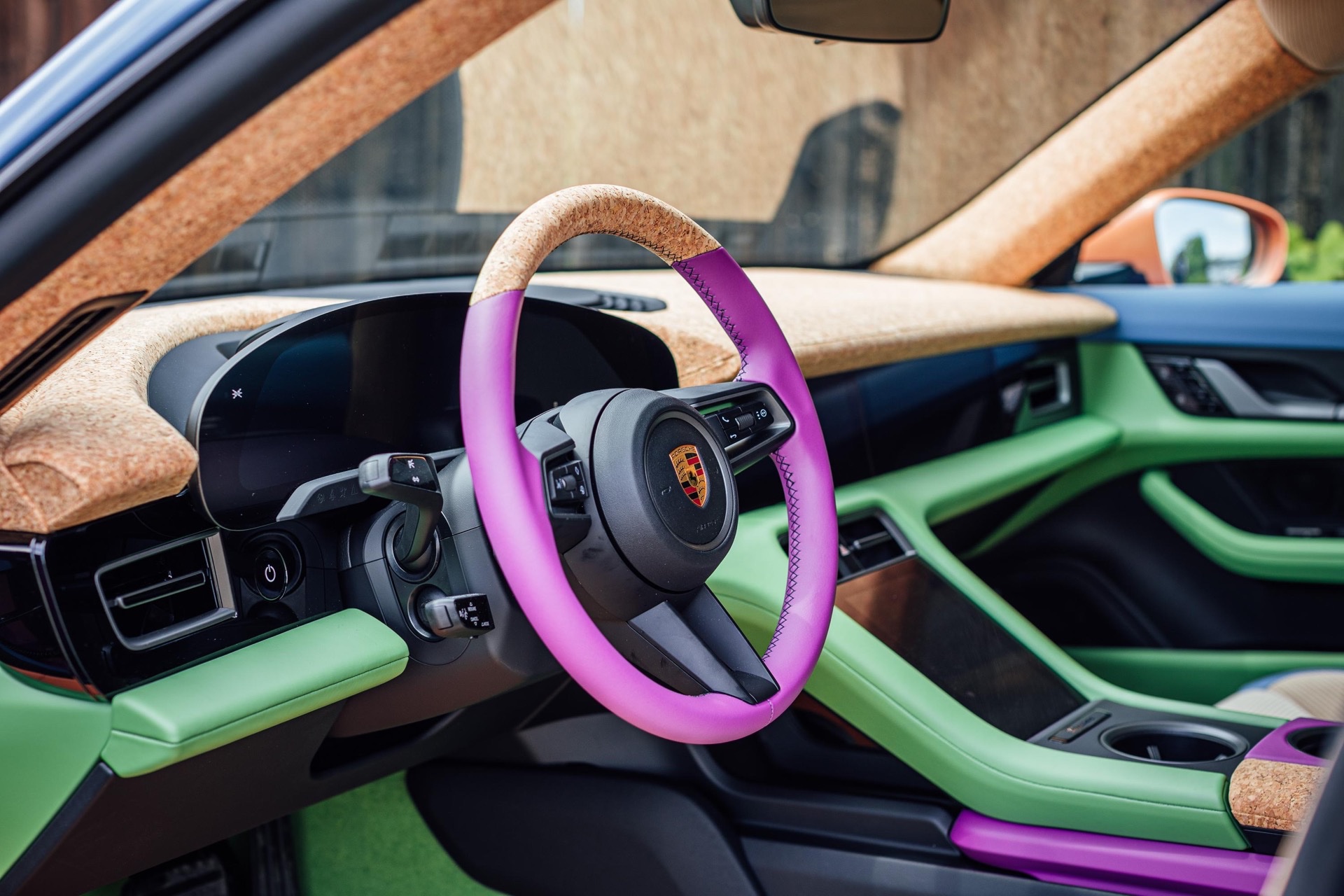 Porsche Goes Full Harlequin On The Taycan 4 Cross Turismo With Art Car For Sneakerheads