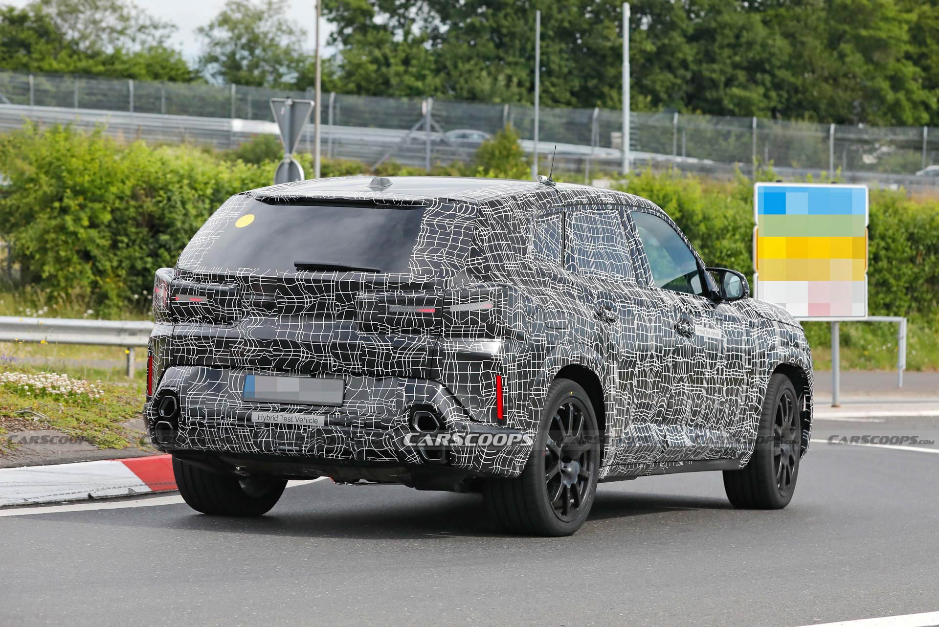 2023 BMW XM Hybrid Reveals A Hint Of Grille During Nürburgring Workout