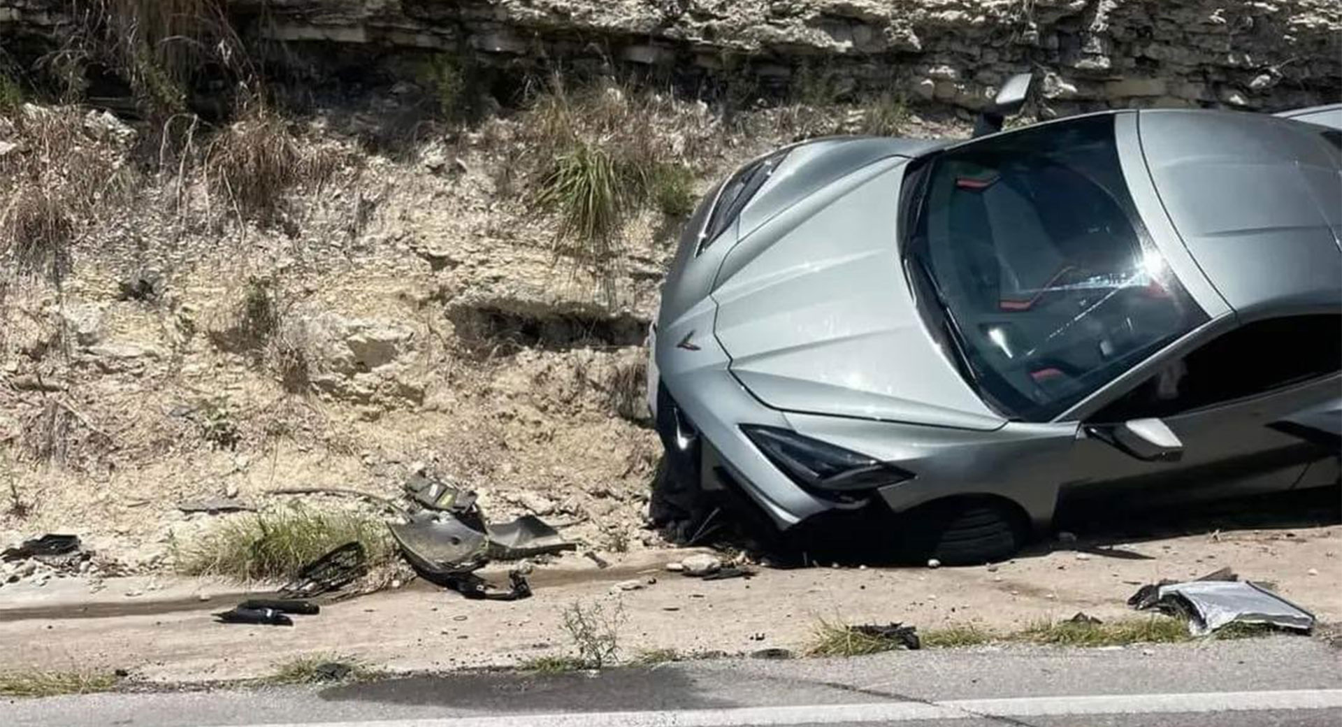 Oh No, This Is The First 2023 Chevy Corvette Stingray That’s Crashed