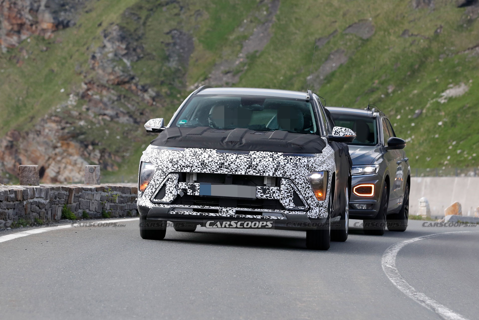 2024 Hyundai Kona Peels Off Some Disguise To Reveal Full-Width Light Bar