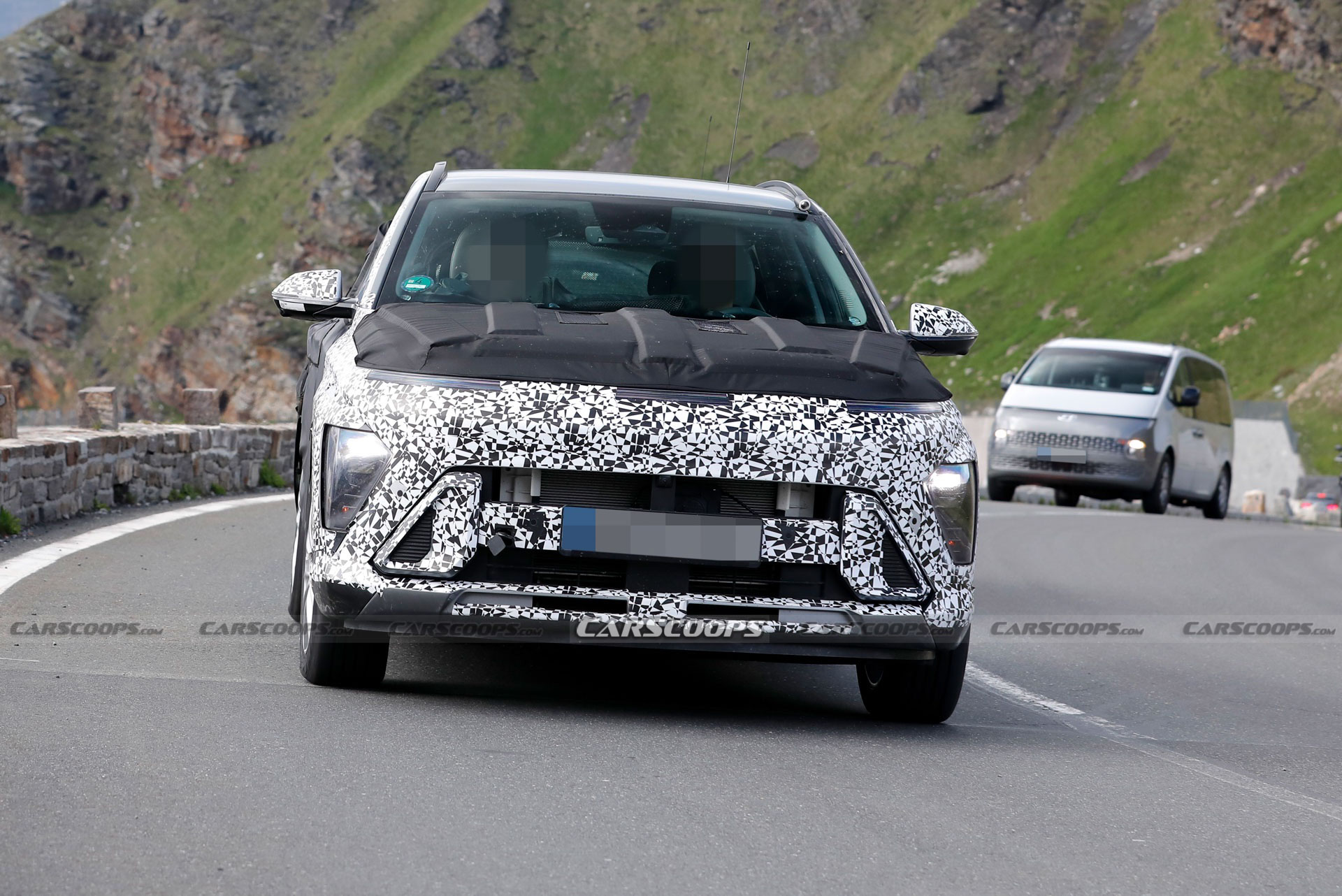 2024 Hyundai Kona Peels Off Some Disguise To Reveal Full-Width Light Bar